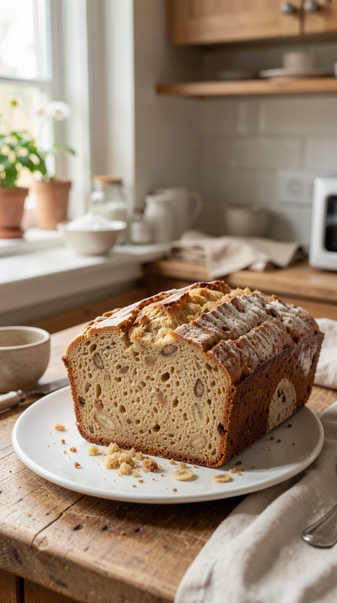 Beginner Guide To Banana Bread For More Reliable Rise featured image showing banana bread in a real home kitchen