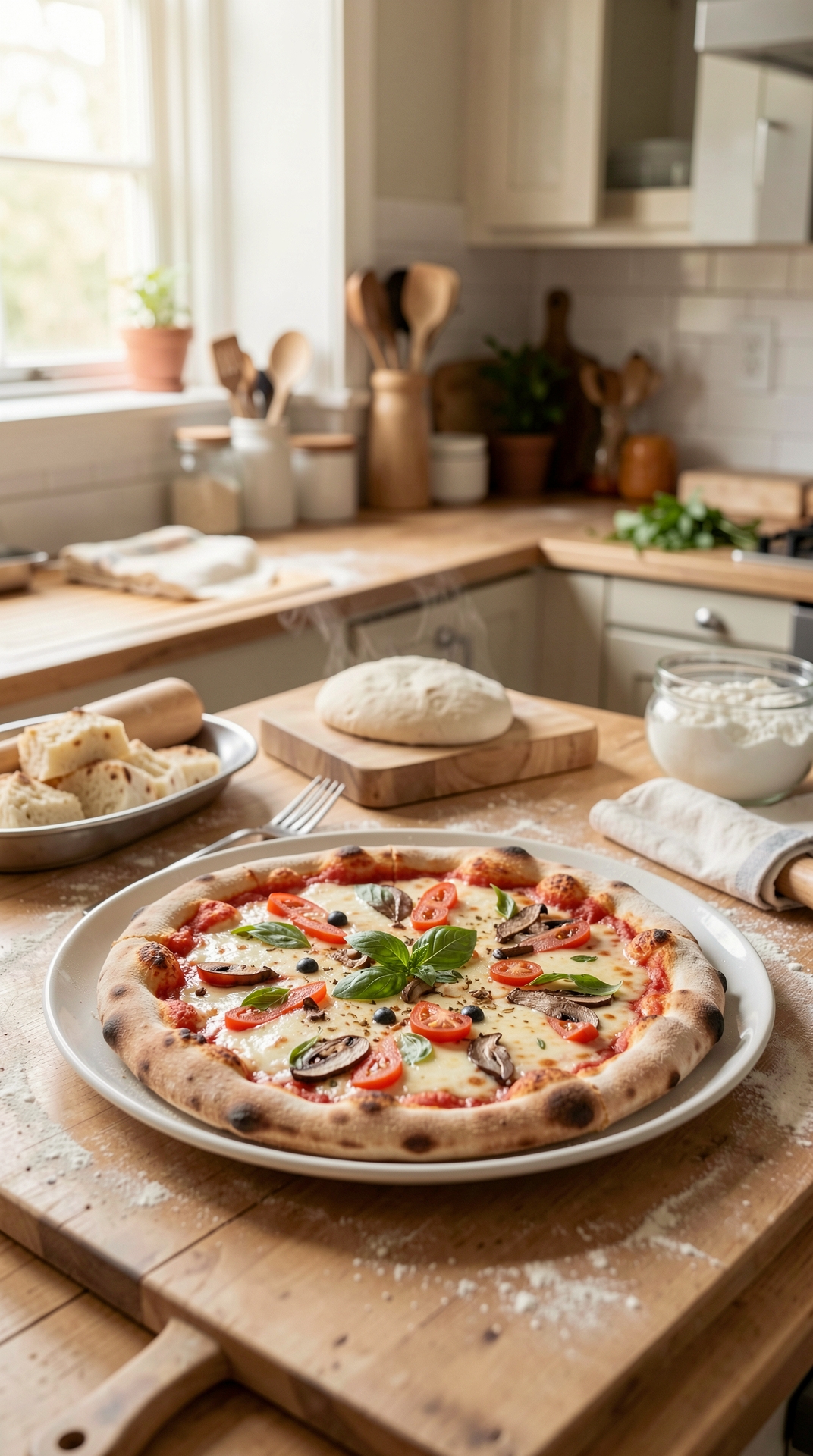 Beginner Guide To Pizza Dough For Cleaner Flavor featured image showing pizza dough in a real home kitchen