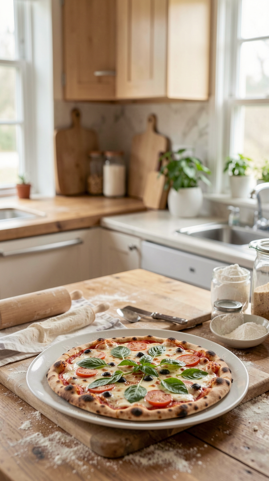 Beginner Guide To Pizza Dough For Less Waste When Baking featured image showing pizza dough in a real home kitchen