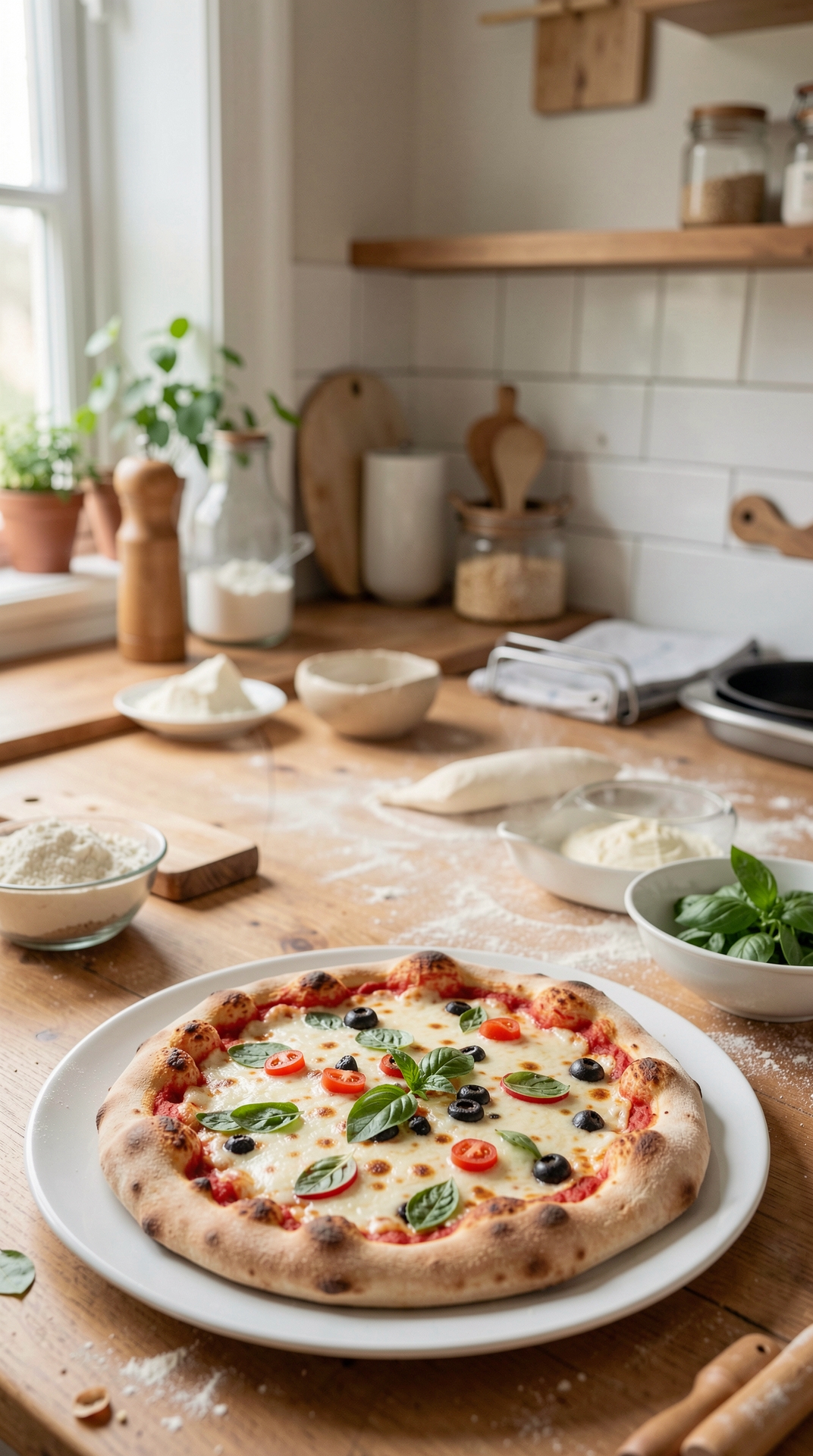 Beginner Guide To Pizza Dough For More Reliable Rise featured image showing pizza dough in a real home kitchen