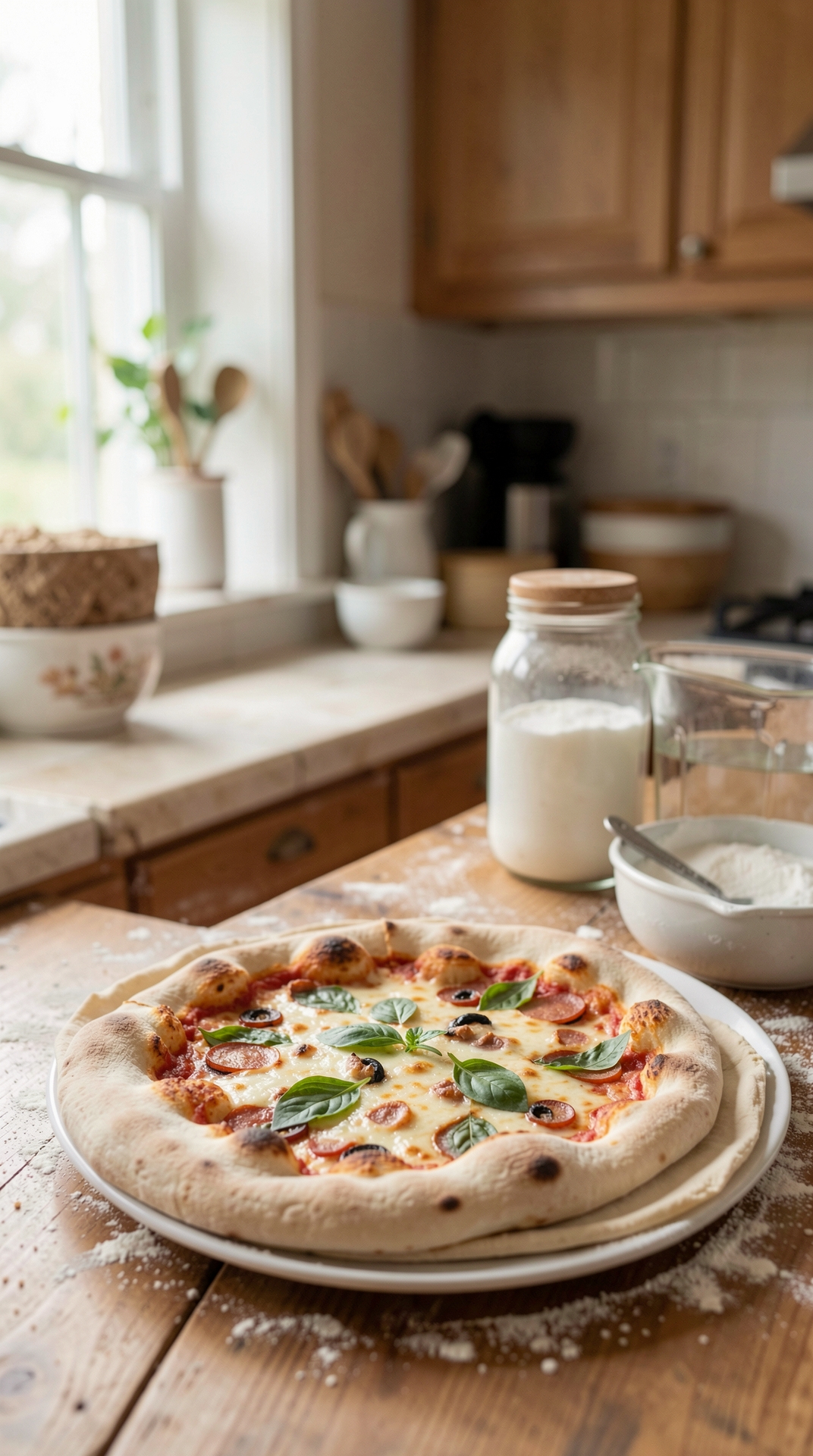 Beginner Guide To Pizza Dough For More Reliable Rise featured image showing pizza dough in a real home kitchen