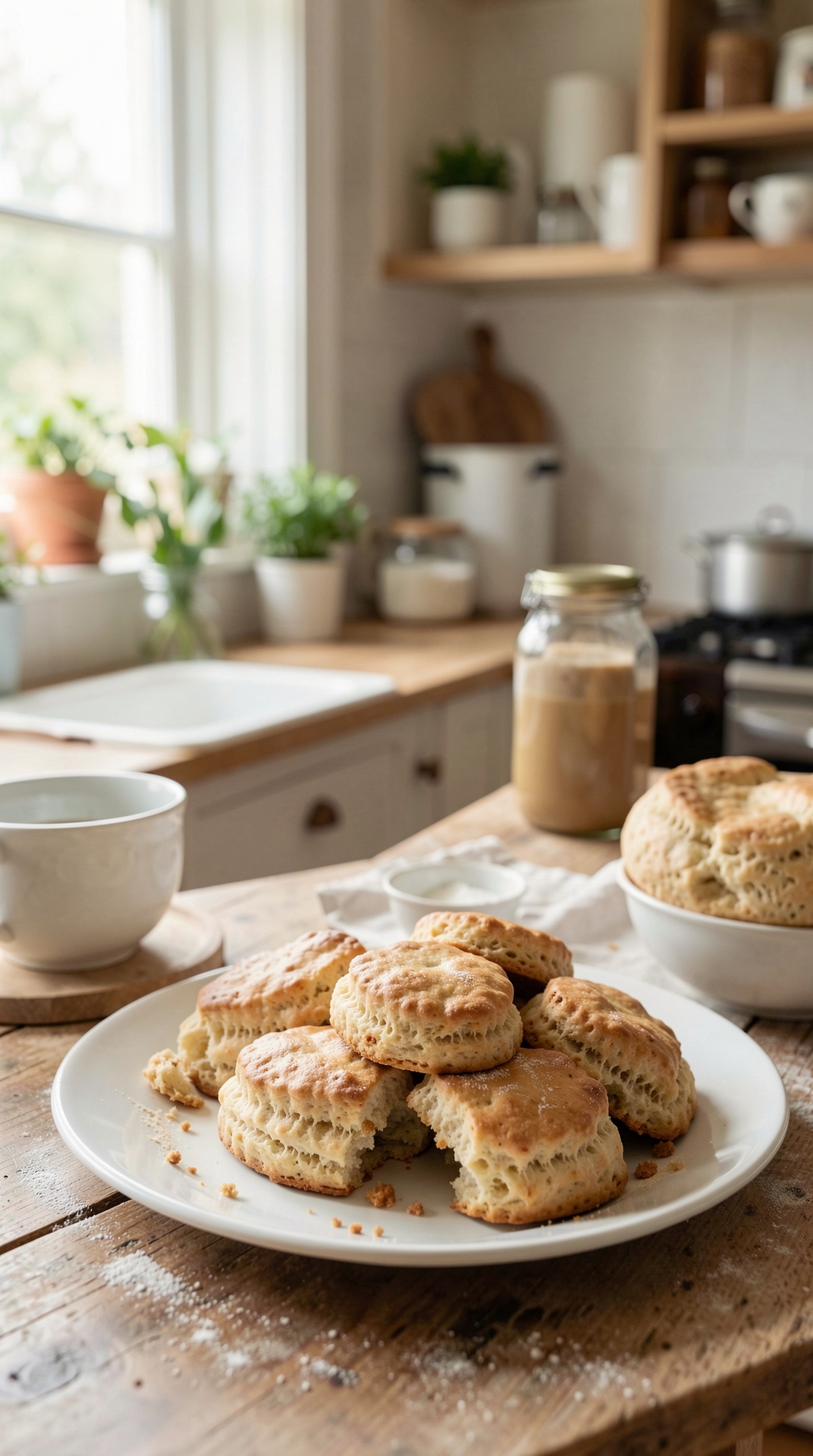 Beginner Guide To Scones For Less Waste When Baking featured image showing scones in a real home kitchen