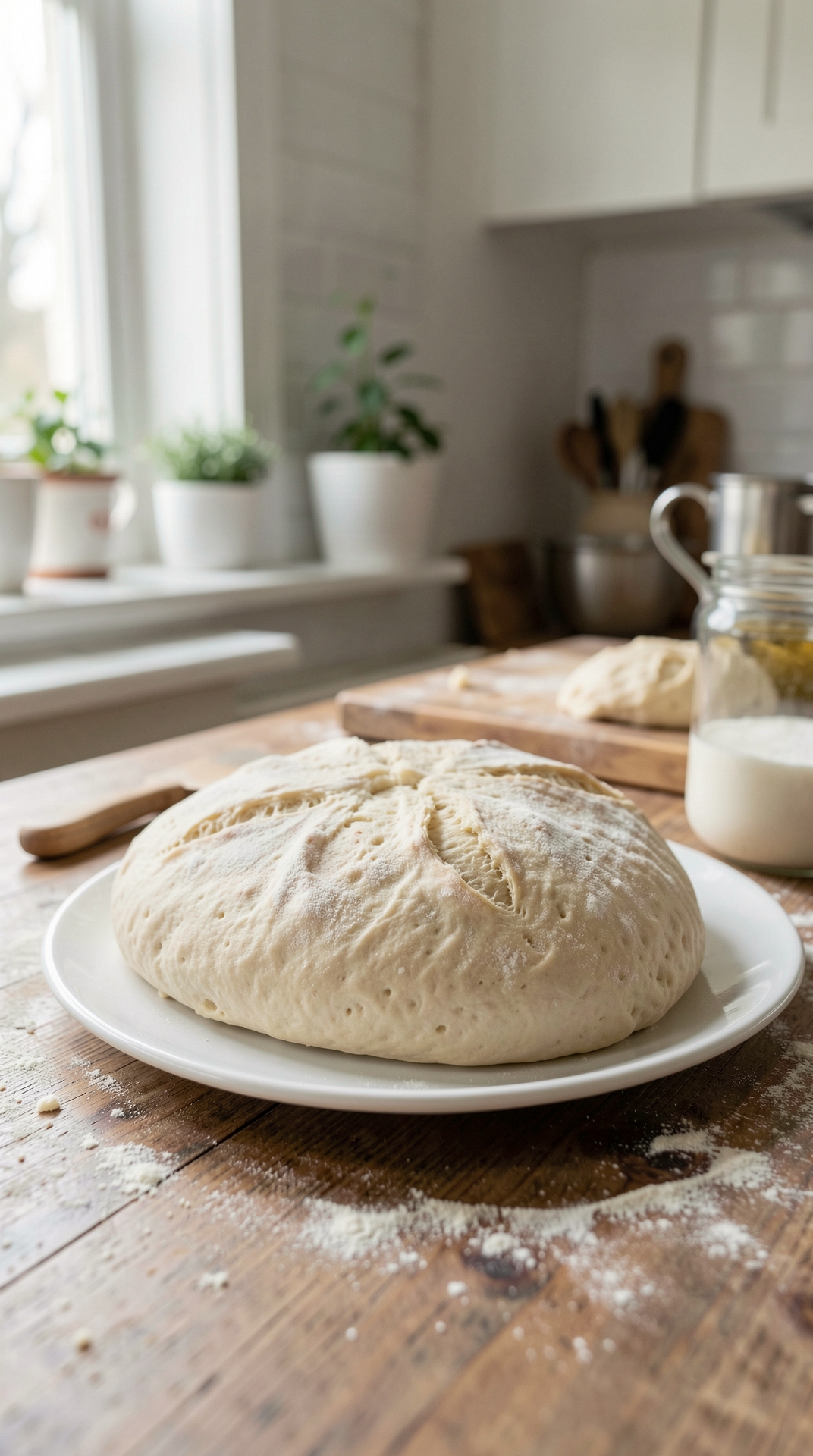 Beginner Guide To Yeast Dough For Better Texture featured image showing yeast dough in a real home kitchen
