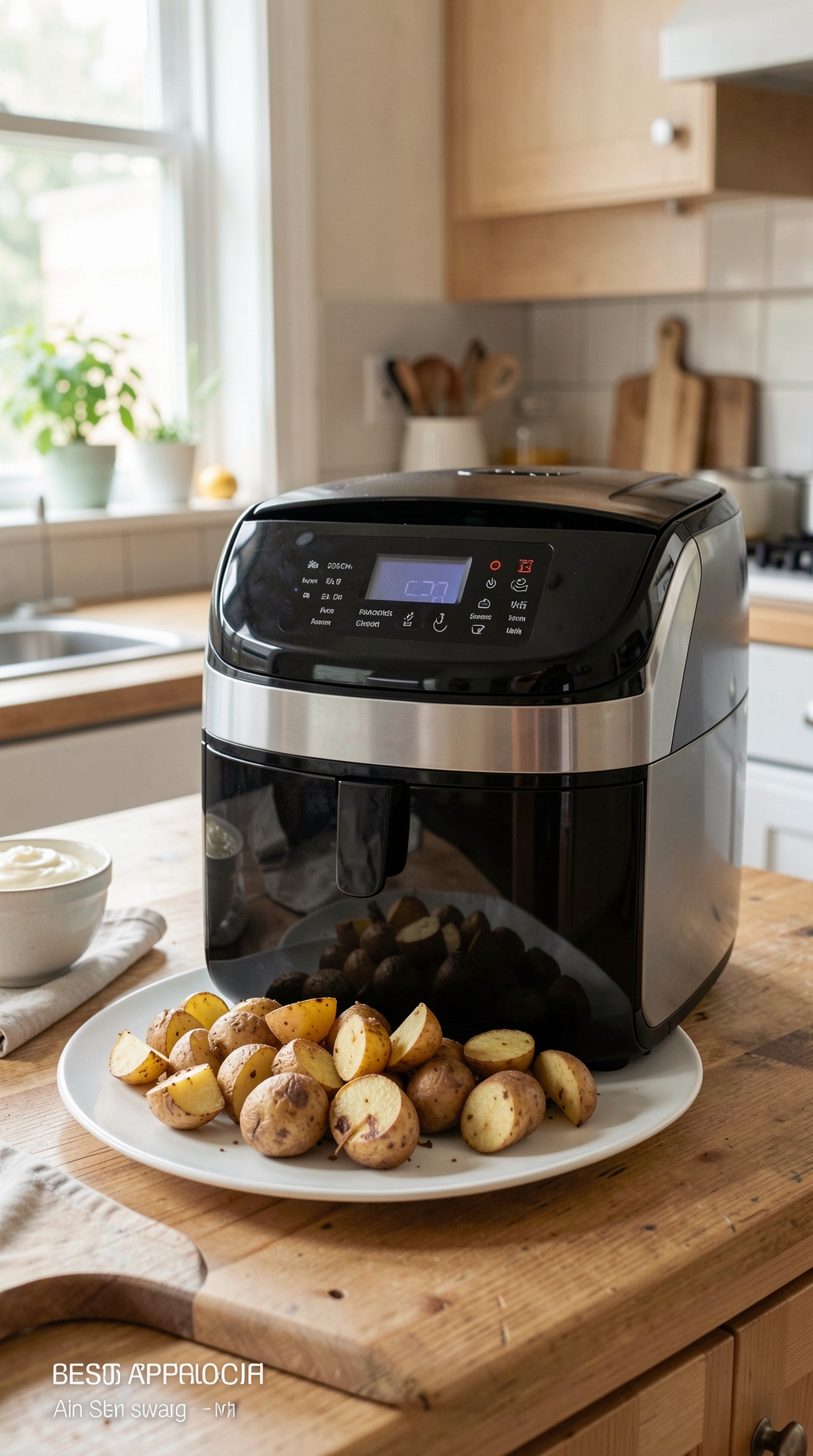 Best Approach To Air Frying Potatoes For Less Guesswork featured image showing air frying potatoes in a real home kitchen