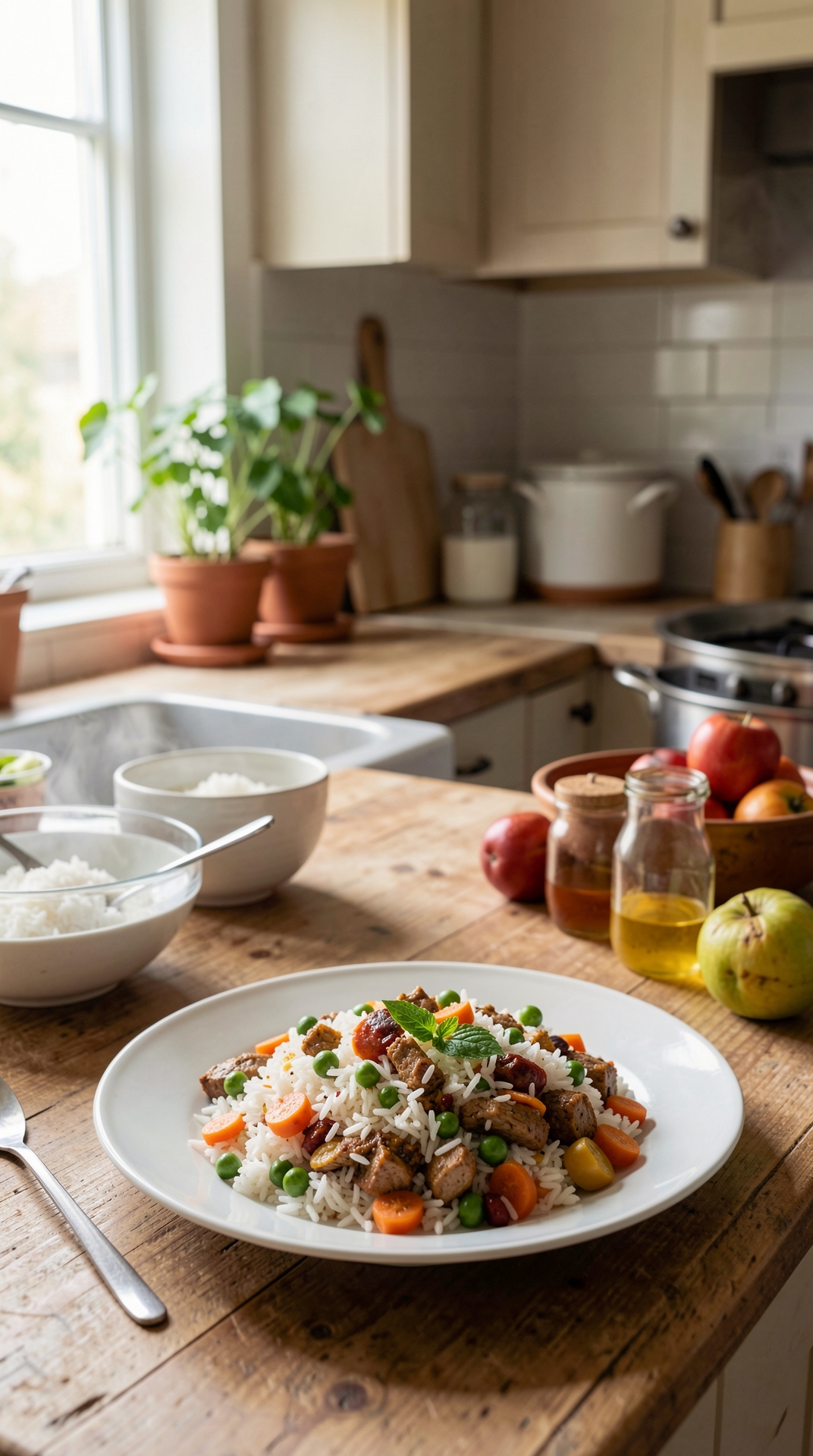 Best Approach To Cooking Rice For More Flavor Development featured image showing cooking rice in a real home kitchen