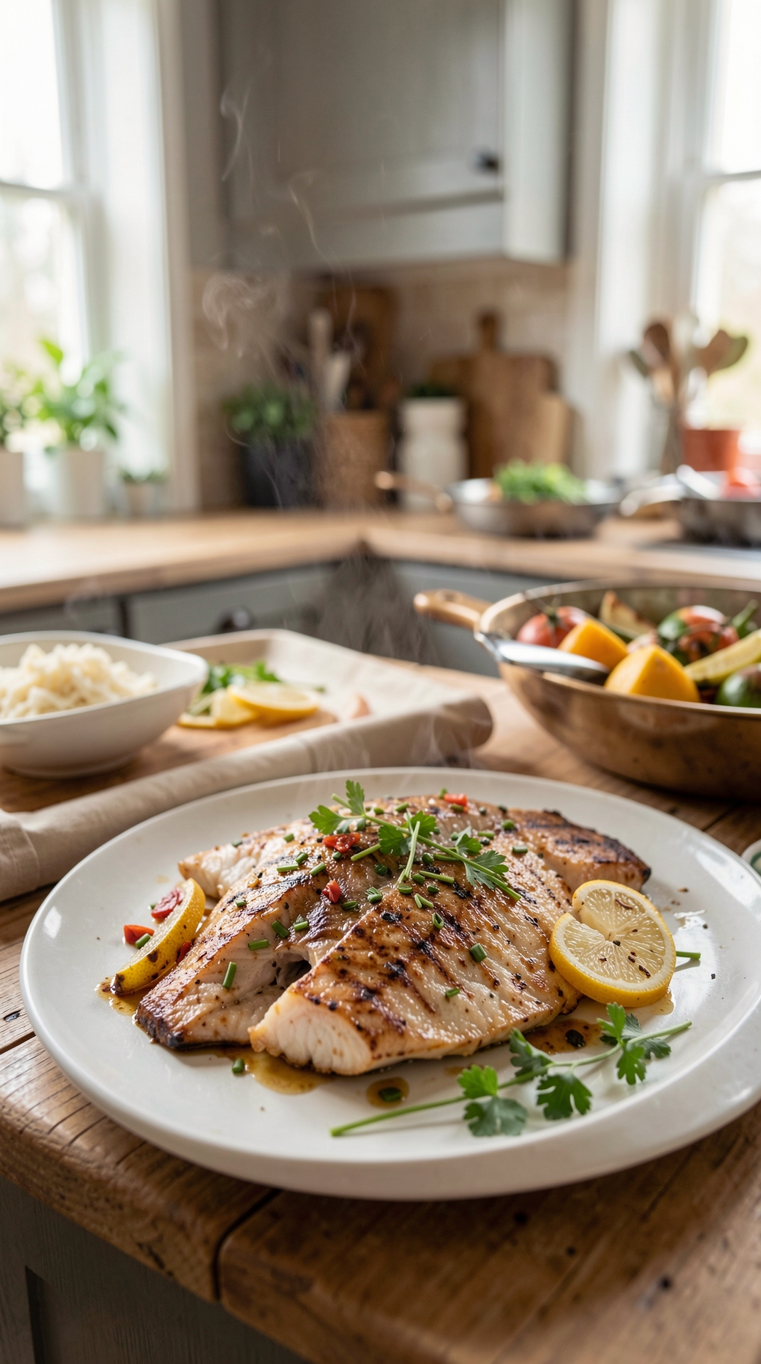 Best Approach To Grilling Fish For More Flavor Development featured image showing grilling fish in a real home kitchen