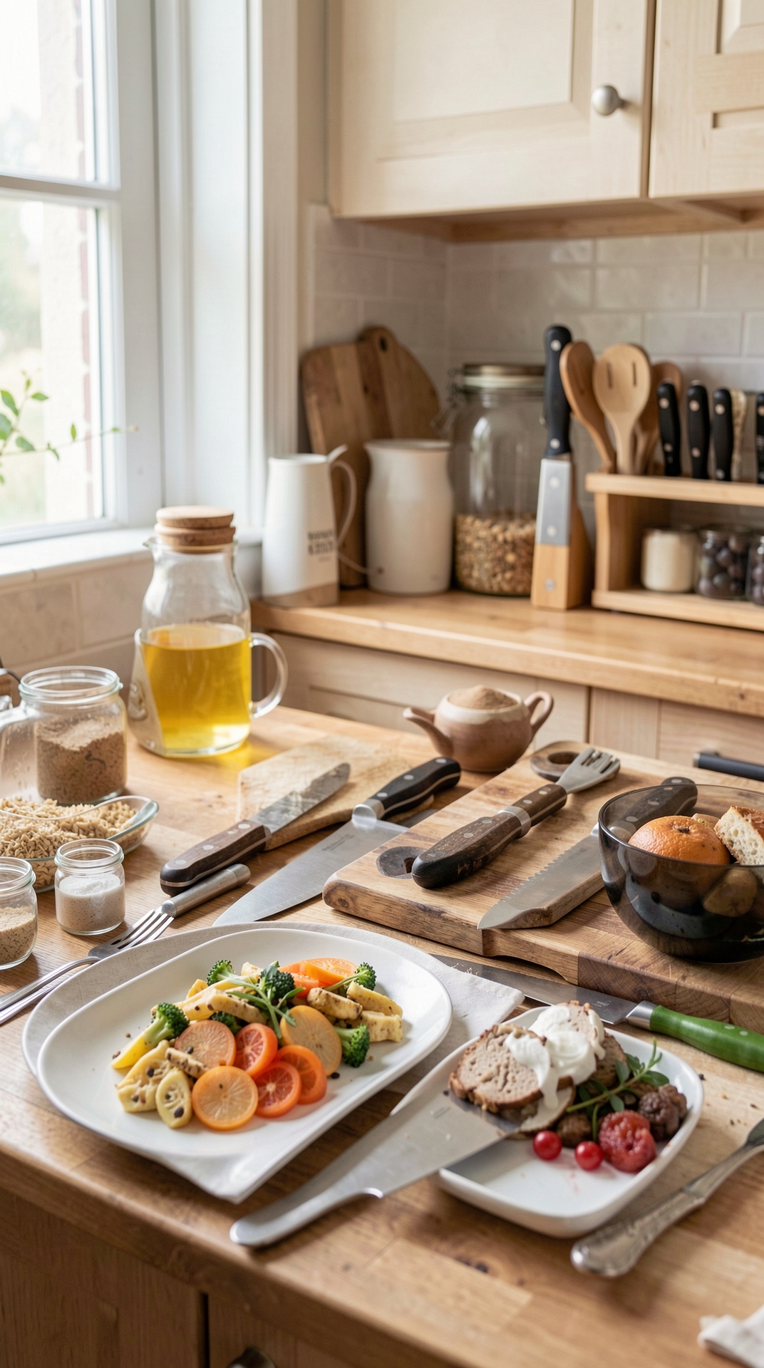 Best Layout For Knife Setup For Safer Storage featured image showing knife setup in a real home kitchen
