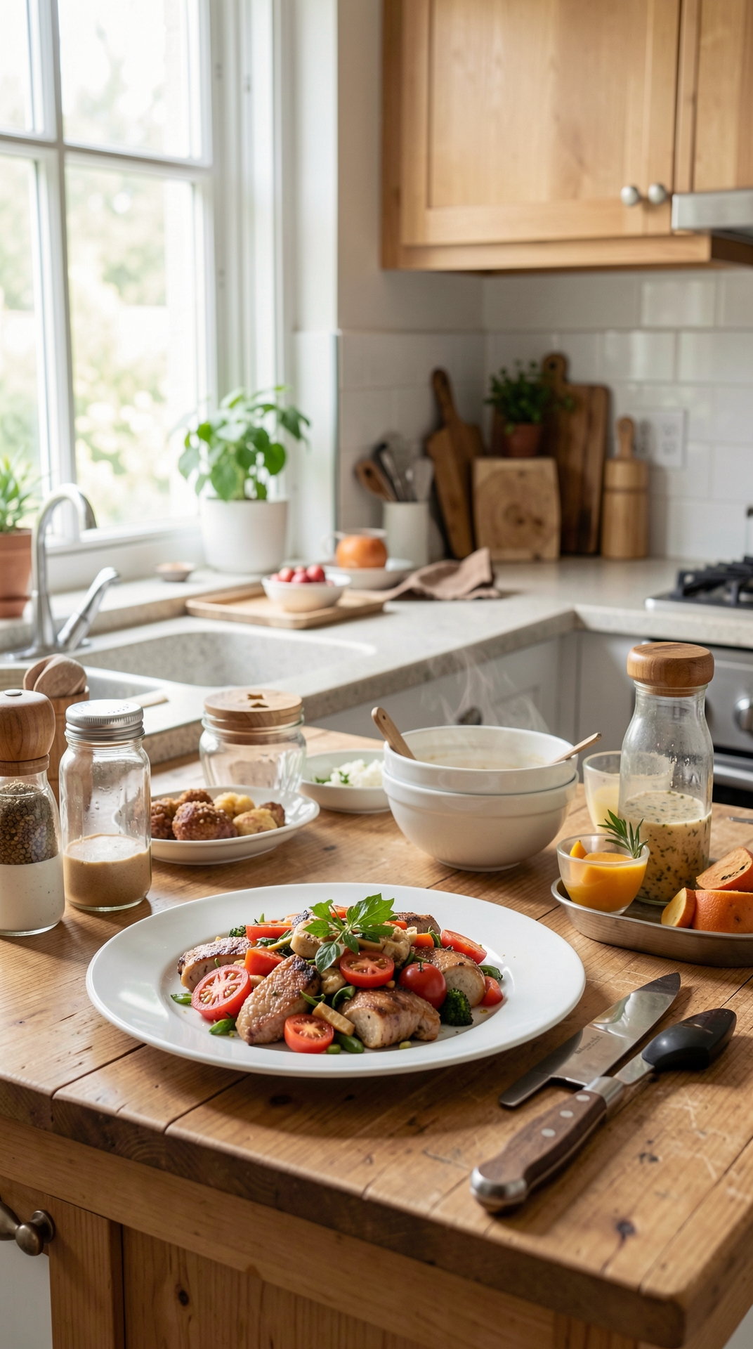 Best Layout For Knife Setup For Safer Storage featured image showing knife setup in a real home kitchen