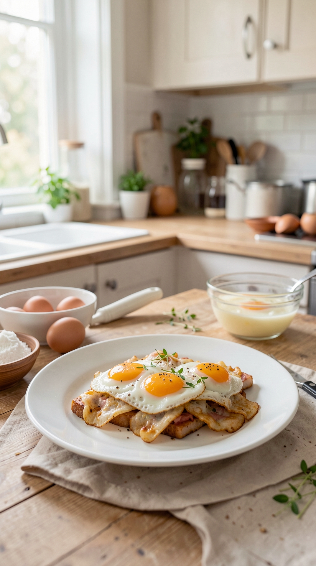 Best Uses For Eggs For Safer Food Handling featured image showing eggs in a real home kitchen