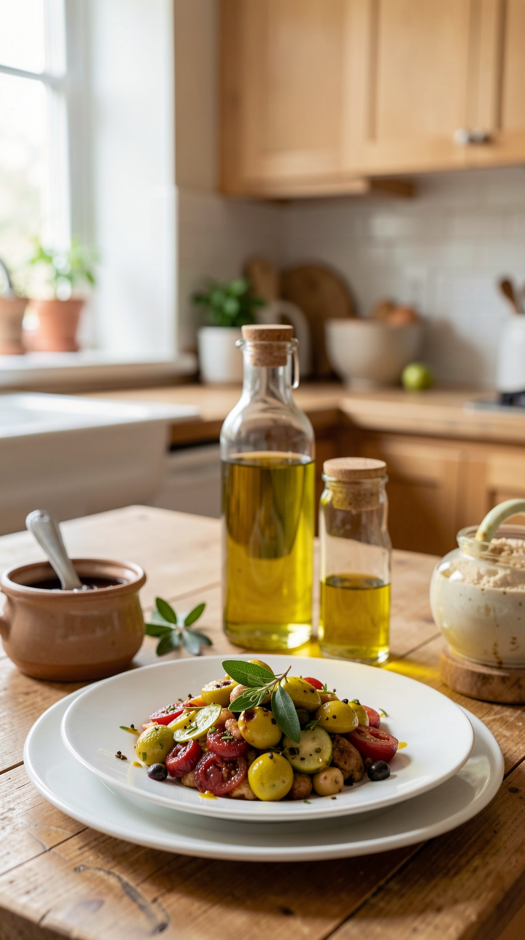 Best Uses For Olive Oil For Stronger Flavor featured image showing olive oil in a real home kitchen