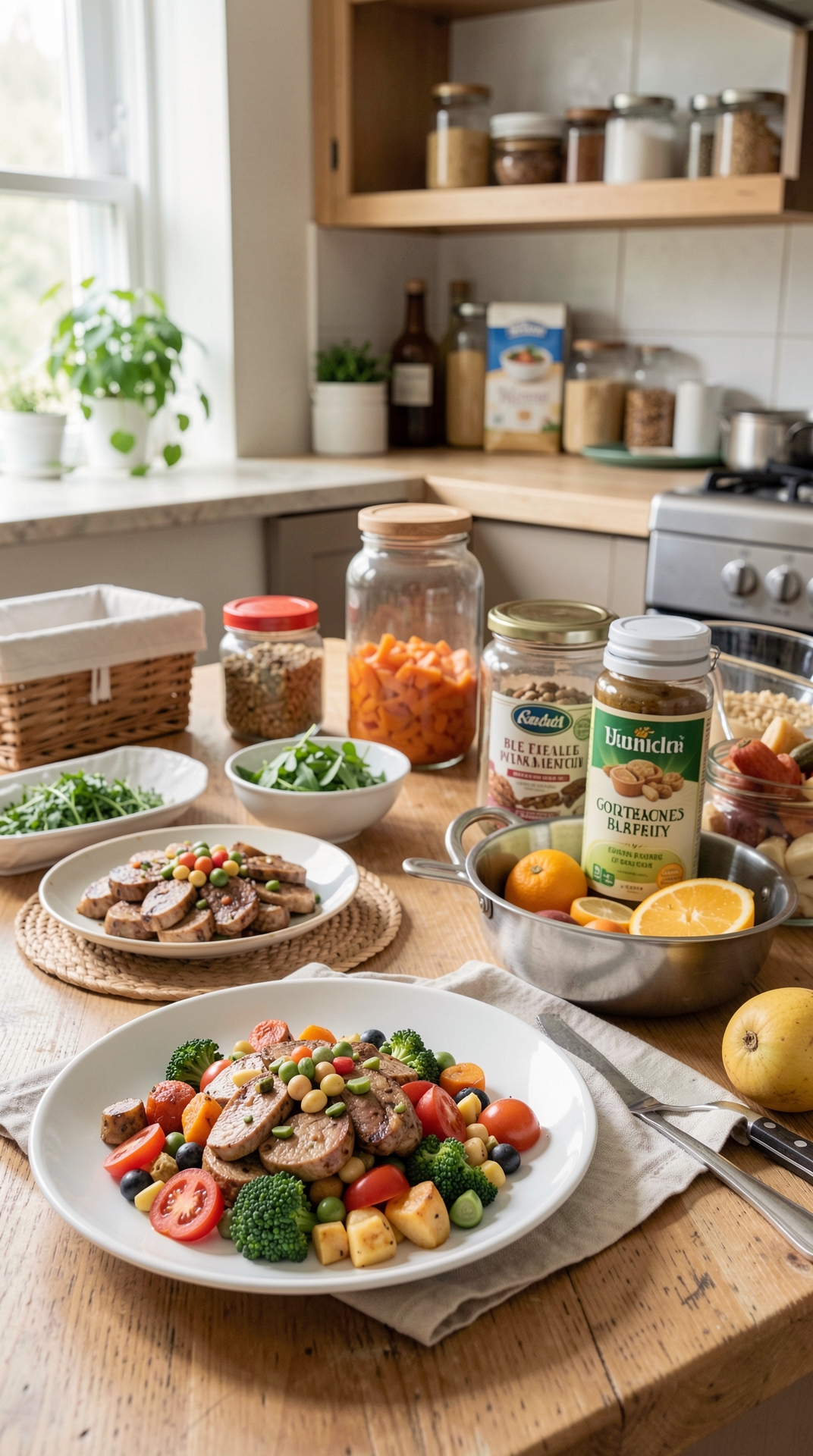 Best Way To Organize Balanced Plates For Smarter Use Of Pantry Ingredients featured image showing balanced plates in a real home kitchen