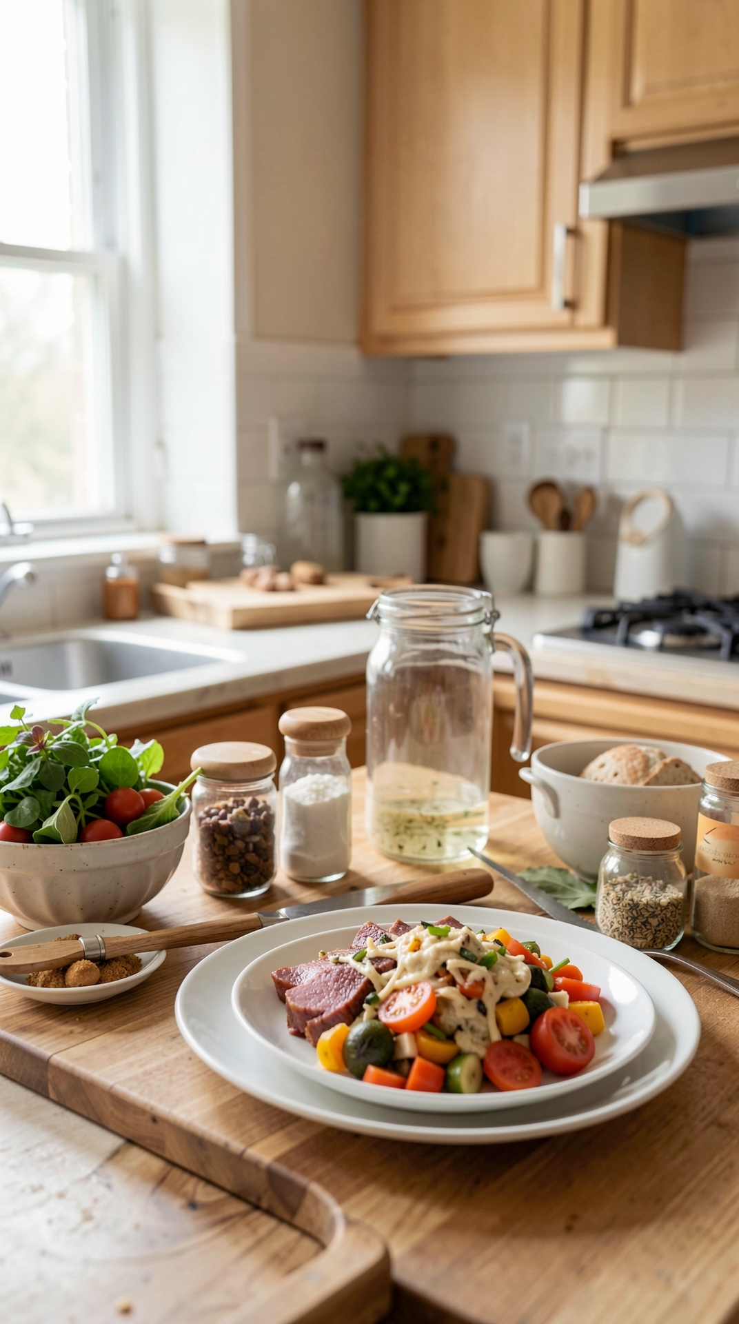 Best Way To Organize Sunday Prep For Less Stress On Weeknights featured image showing Sunday prep in a real home kitchen