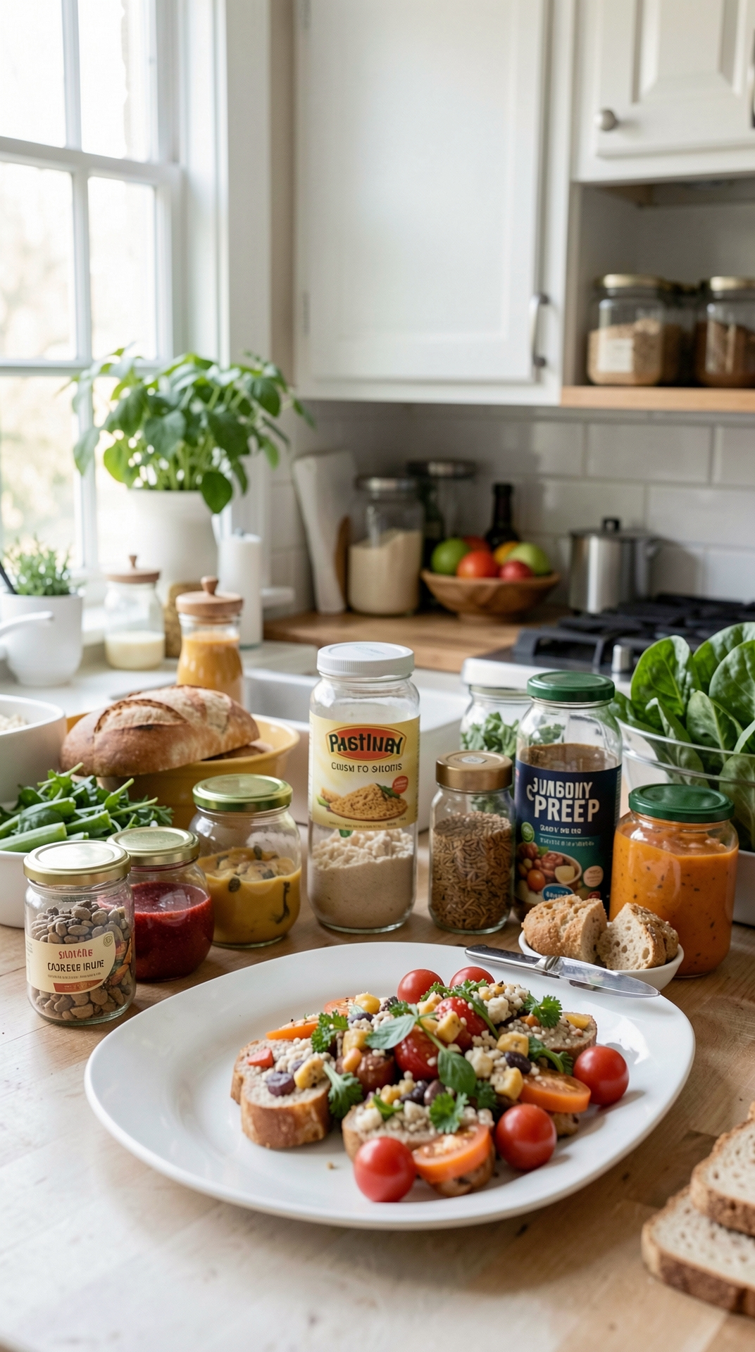 Best Way To Organize Sunday Prep For Smarter Use Of Pantry Ingredients featured image showing Sunday prep in a real home kitchen