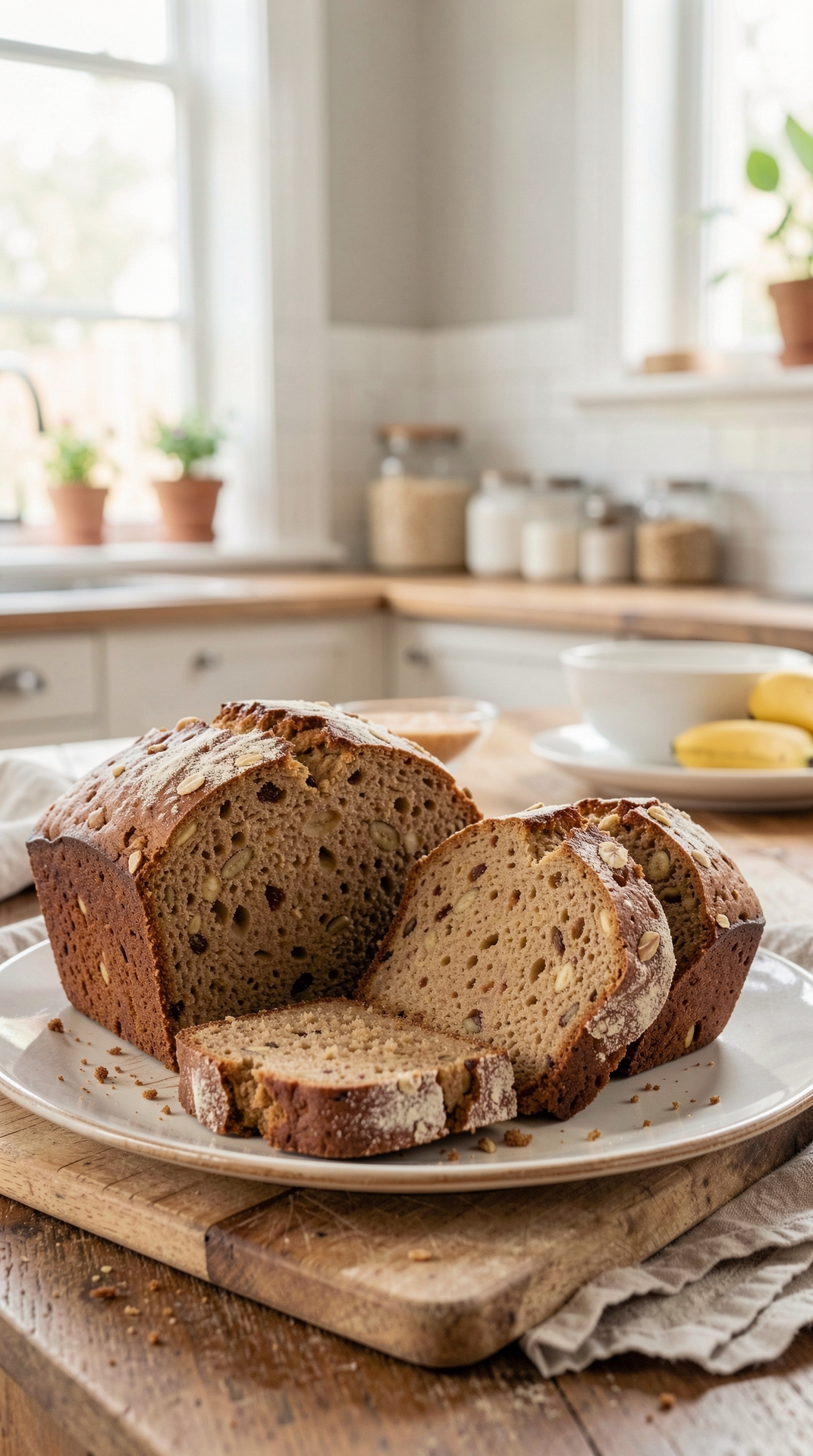 Common Problems With Banana Bread For Less Waste When Baking featured image showing banana bread in a real home kitchen