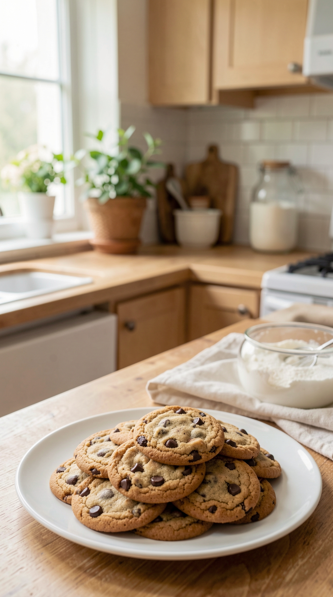 Common Problems With Cookies For Even Browning featured image showing cookies in a real home kitchen