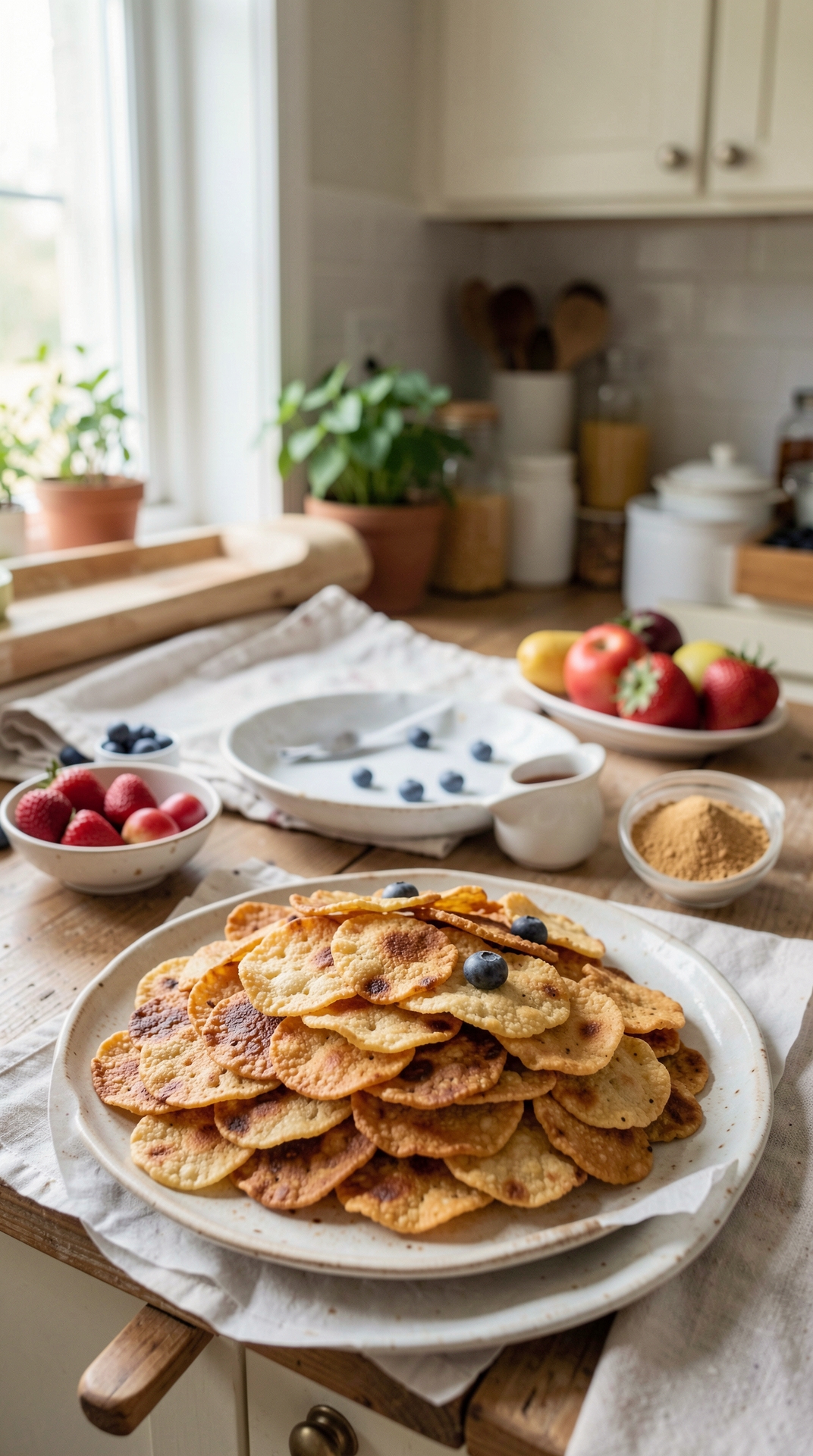 Common Problems With Fruit Crisps For Even Browning featured image showing fruit crisps in a real home kitchen