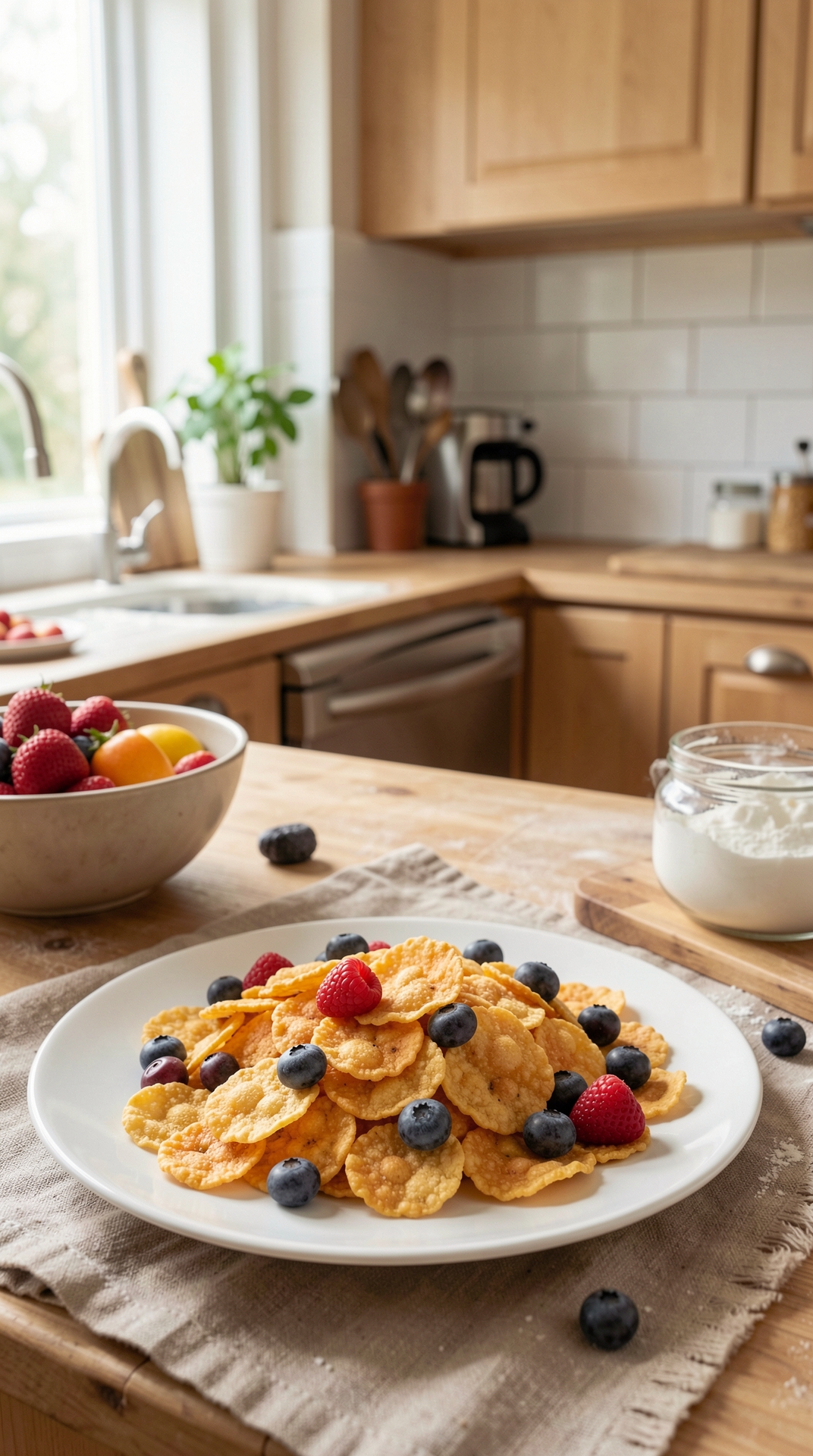 Common Problems With Fruit Crisps For Less Waste When Baking featured image showing fruit crisps in a real home kitchen