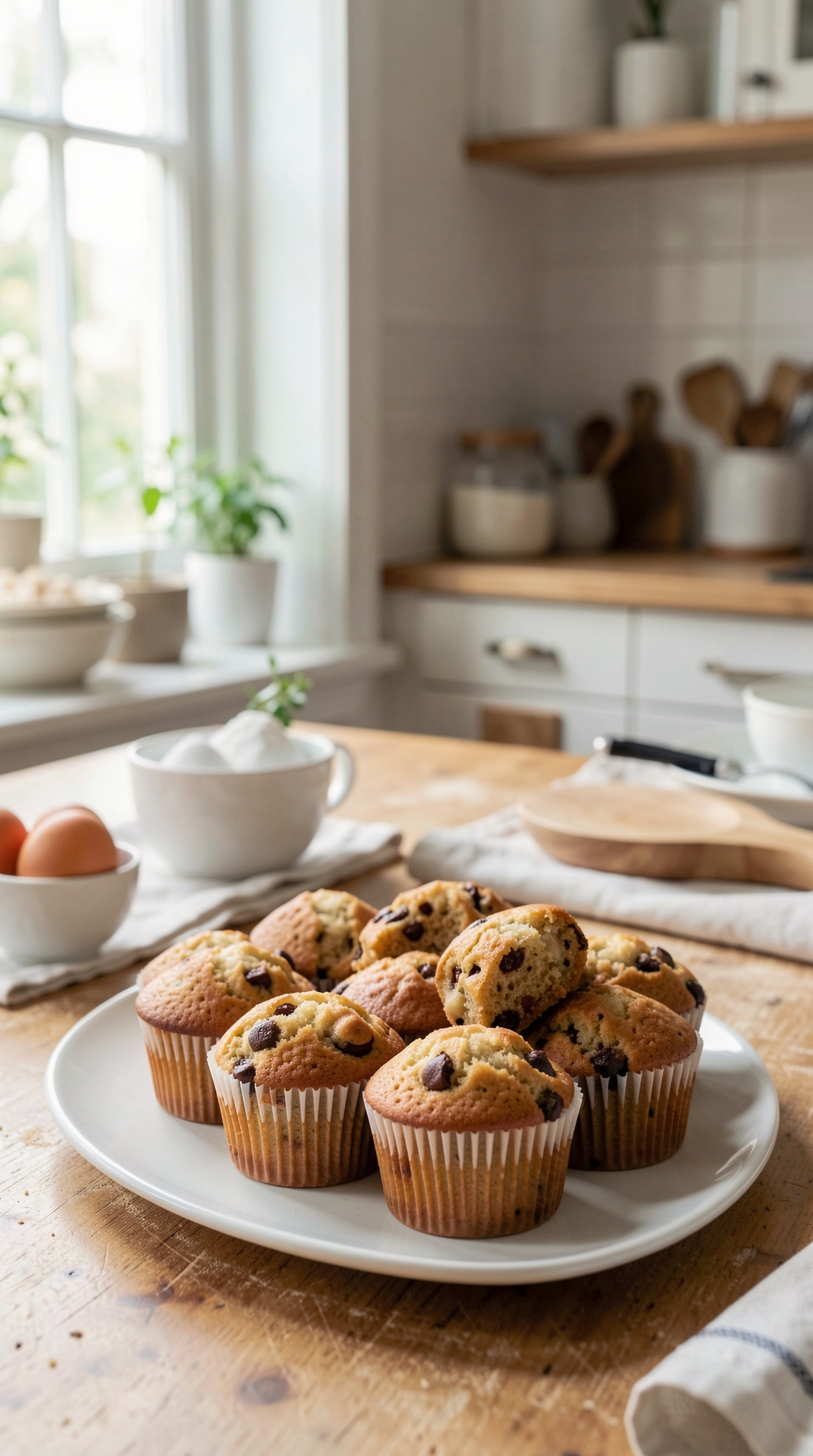 Common Problems With Muffins For Even Browning featured image showing muffins in a real home kitchen