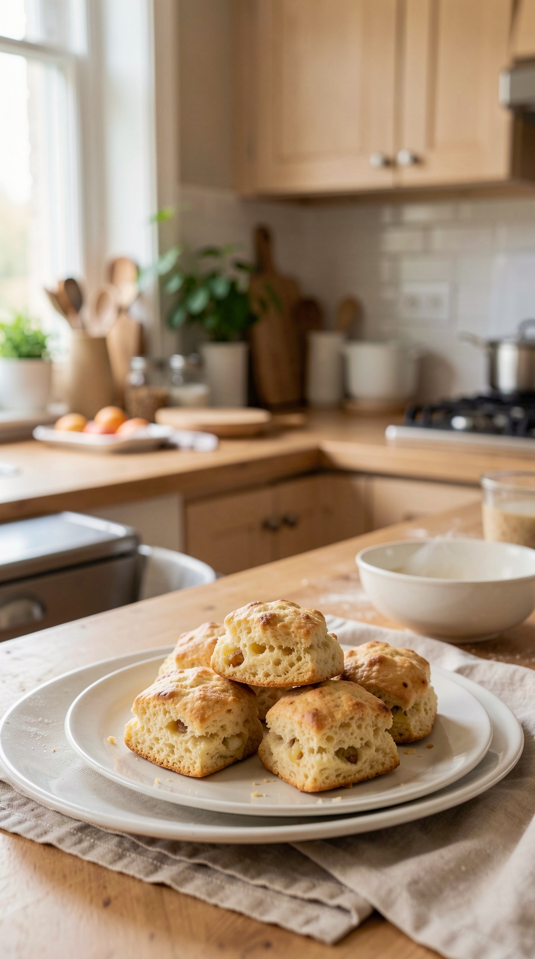 Common Problems With Scones For Better Texture featured image showing scones in a real home kitchen