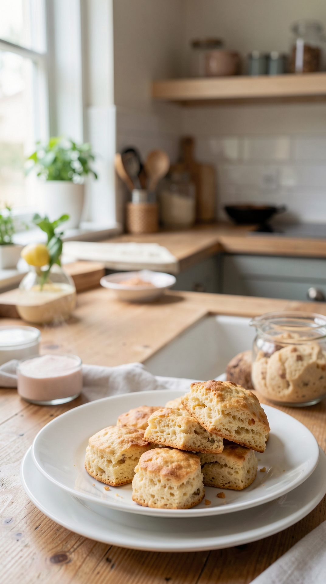 Common Problems With Scones For Better Texture featured image showing scones in a real home kitchen