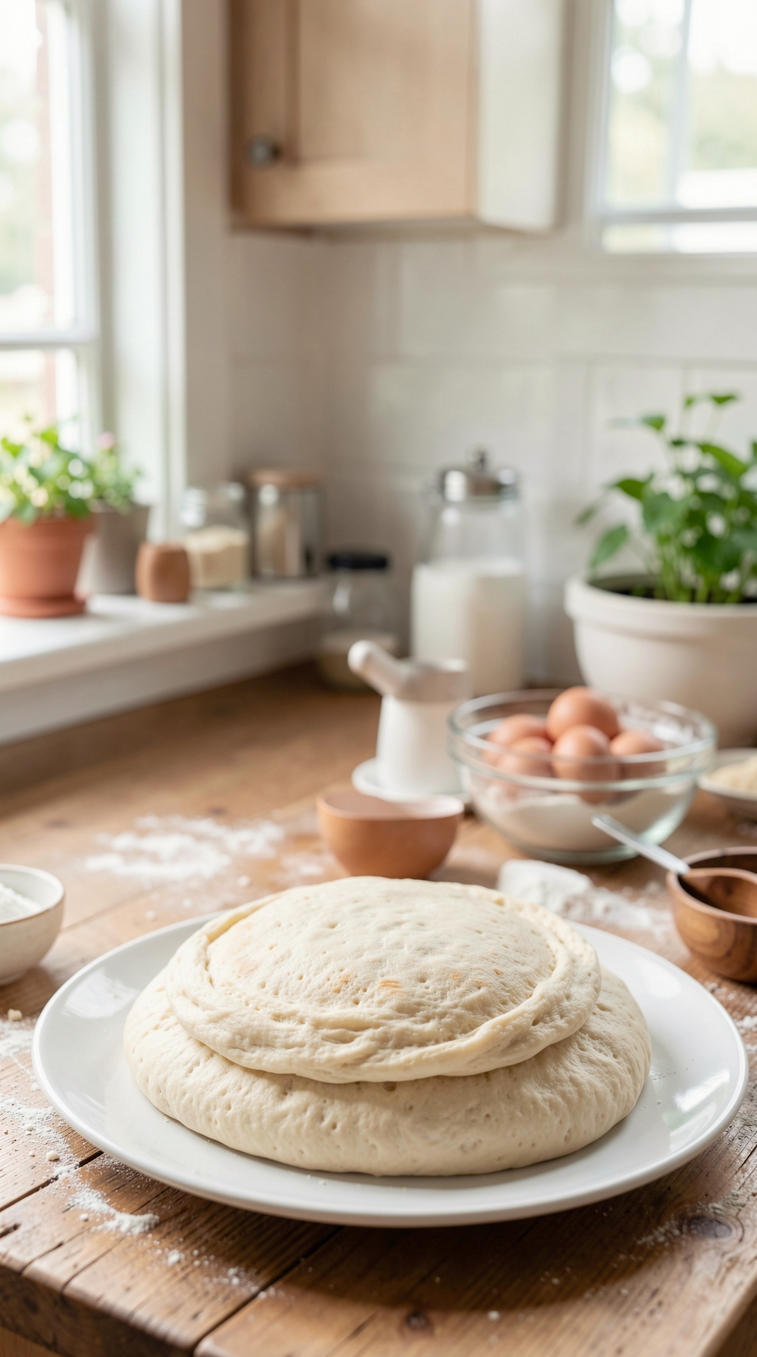 Common Problems With Yeast Dough For Even Browning featured image showing yeast dough in a real home kitchen