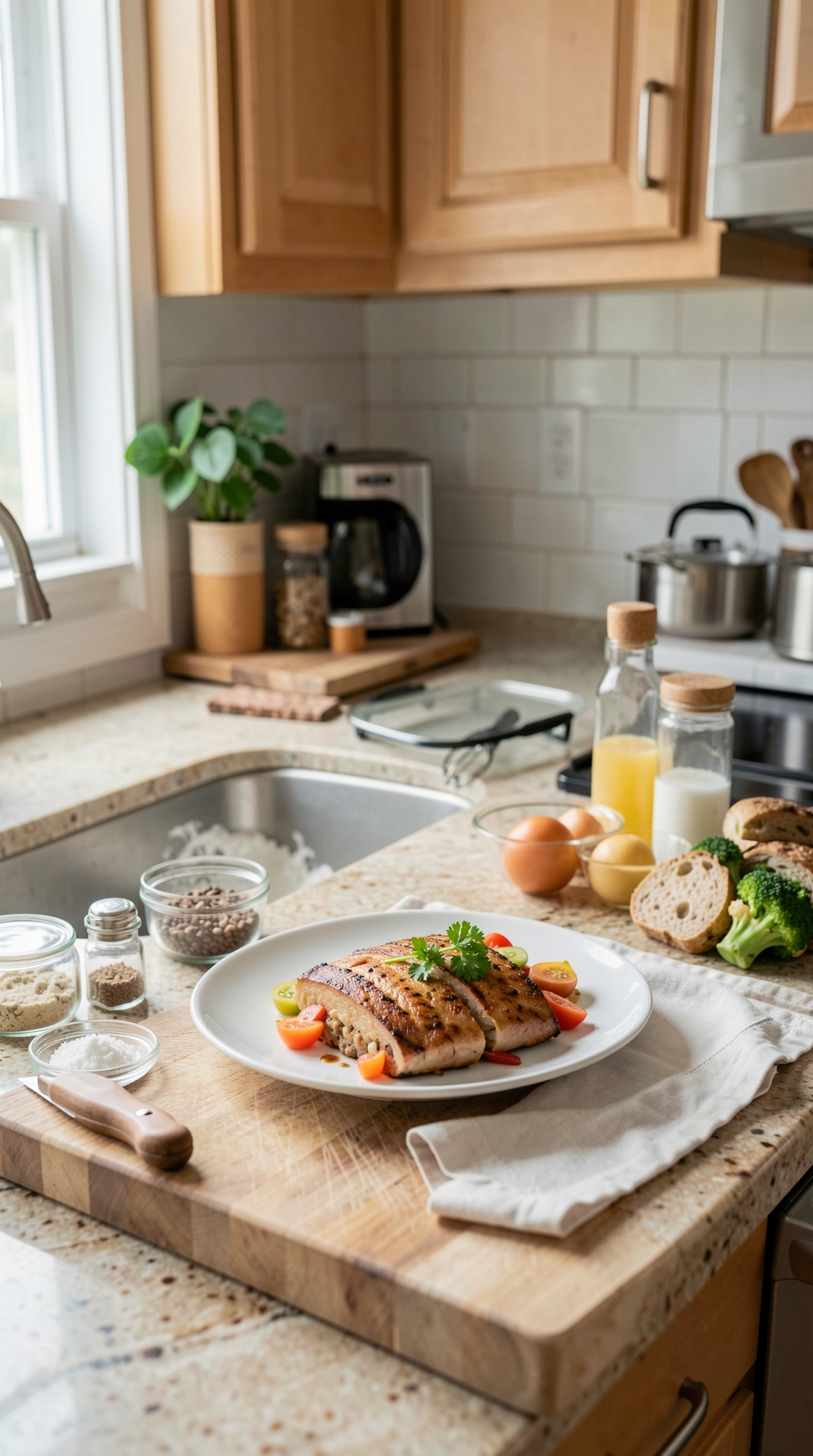 Easy Ways To Improve Prep Stations For Clearer Kitchen Routines featured image showing prep stations in a real home kitchen