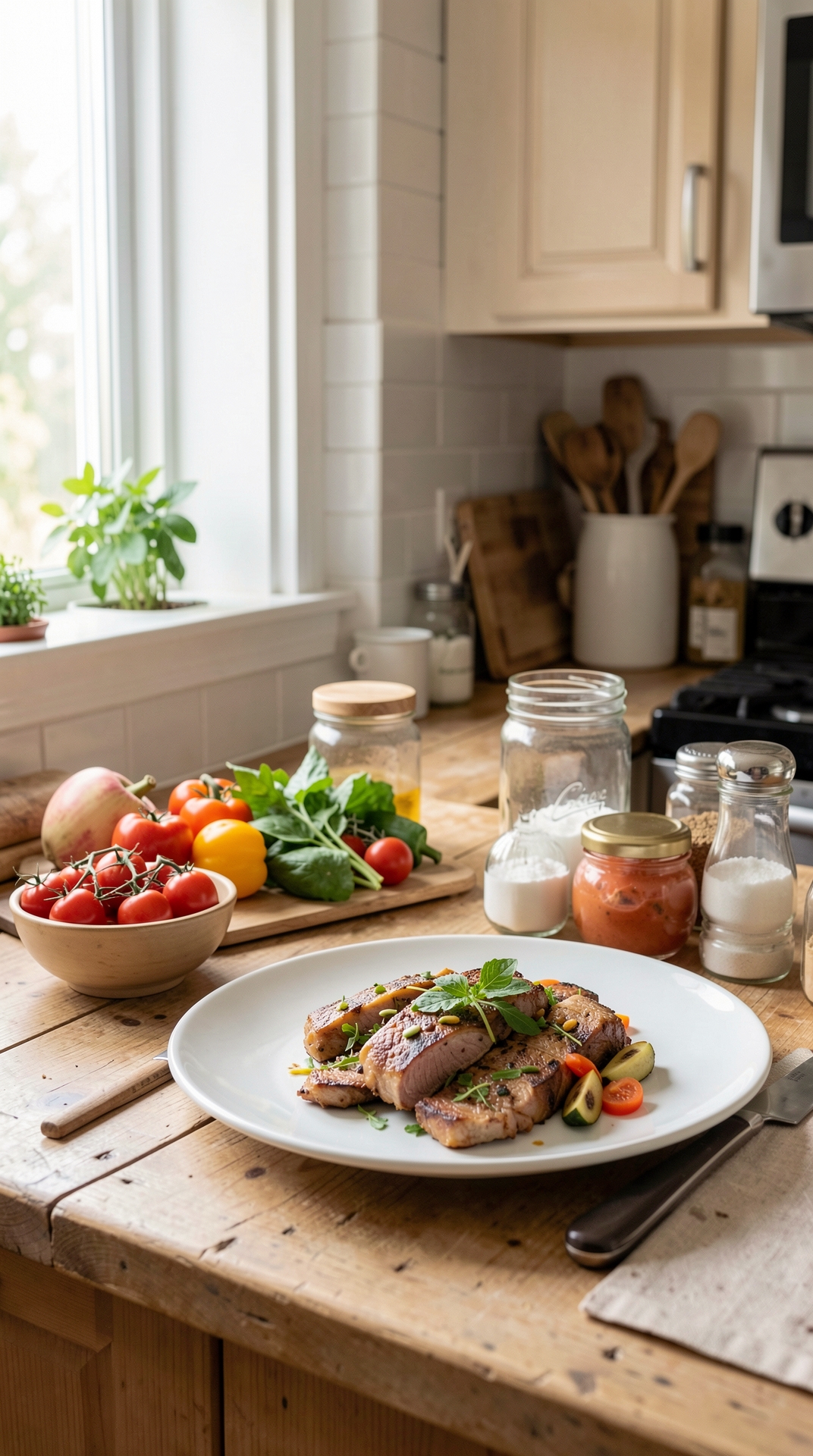 Easy Ways To Improve Prep Stations For Less Food Waste featured image showing prep stations in a real home kitchen