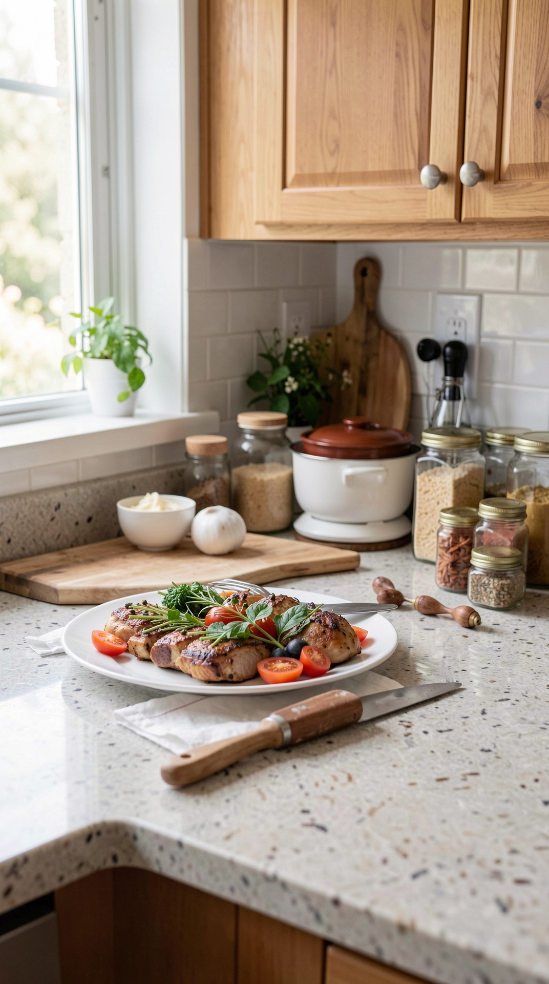 Easy Ways To Improve Small Kitchen Counters For Safer Storage featured image showing small kitchen counters in a real home kitchen
