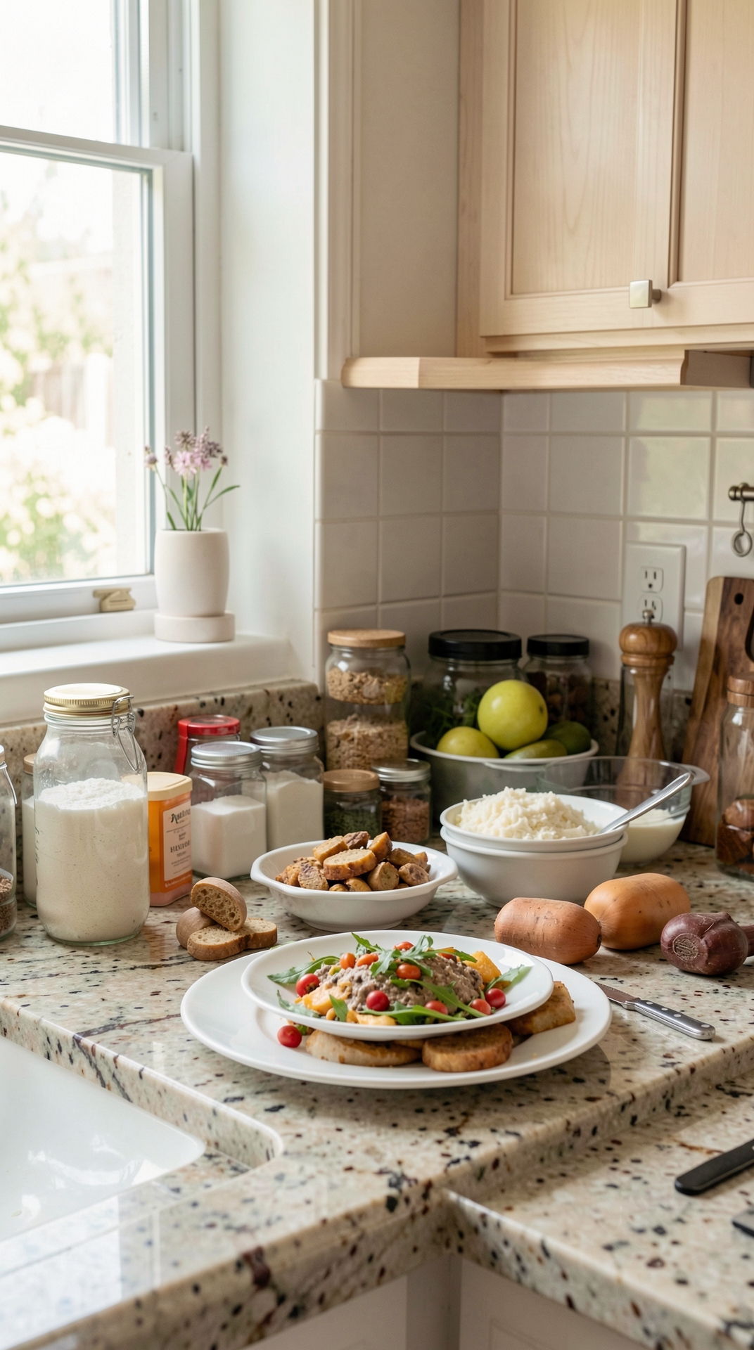 Easy Ways To Improve Small Kitchen Counters For Safer Storage featured image showing small kitchen counters in a real home kitchen