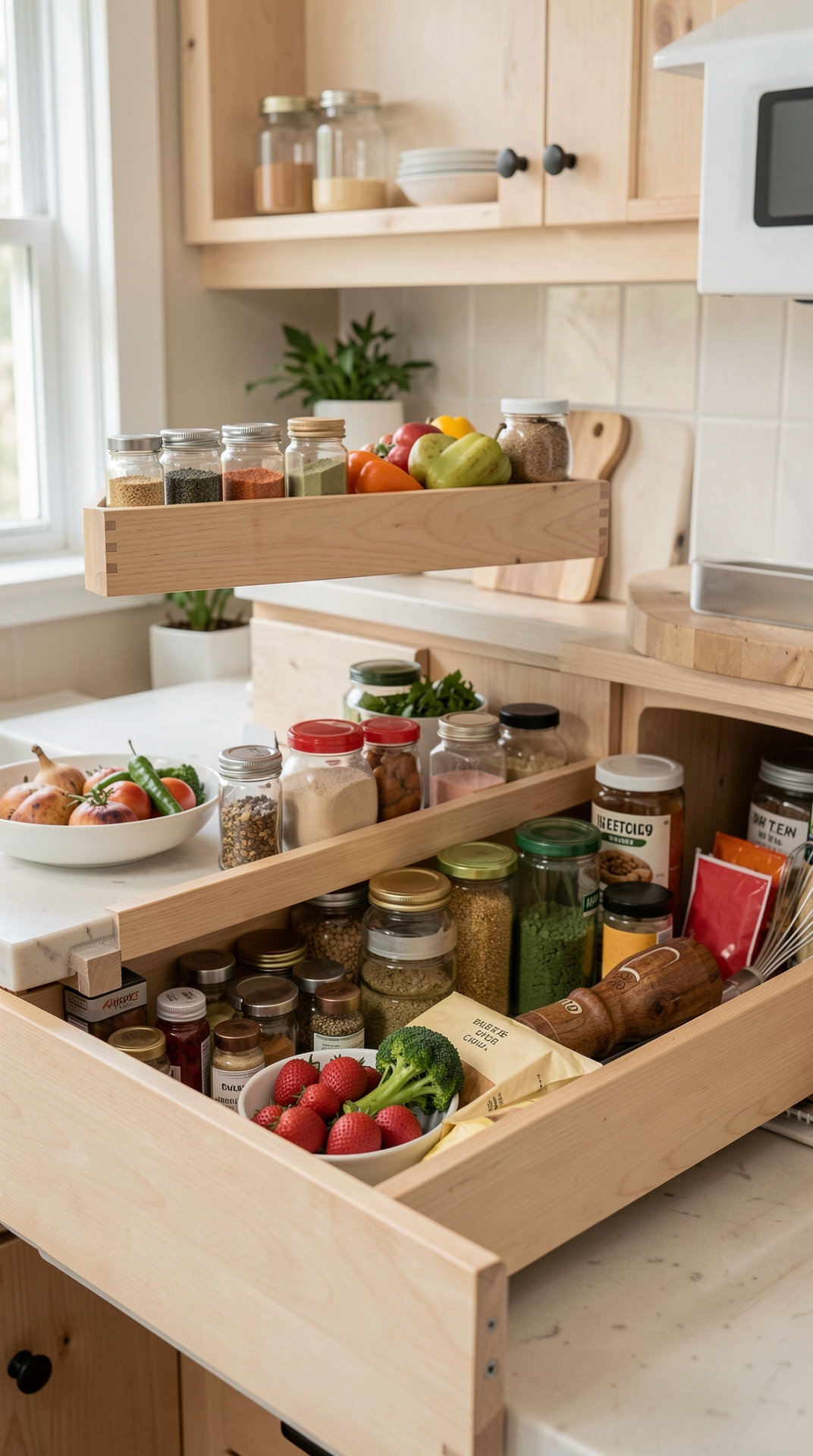 Easy Ways To Improve Spice Drawers For Clearer Kitchen Routines featured image showing spice drawers in a real home kitchen