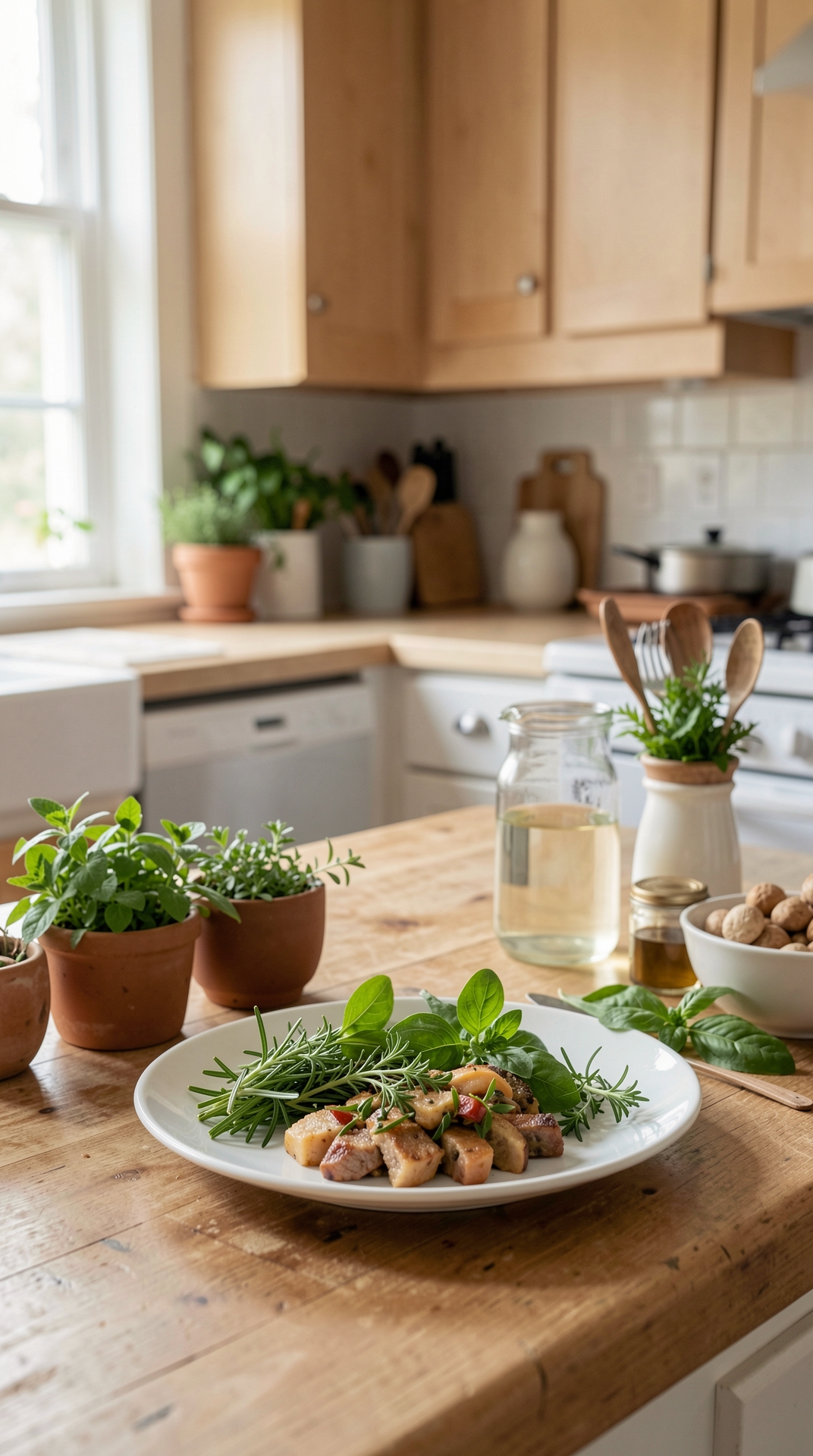 How To Choose Fresh Herbs For Safer Food Handling featured image showing fresh herbs in a real home kitchen