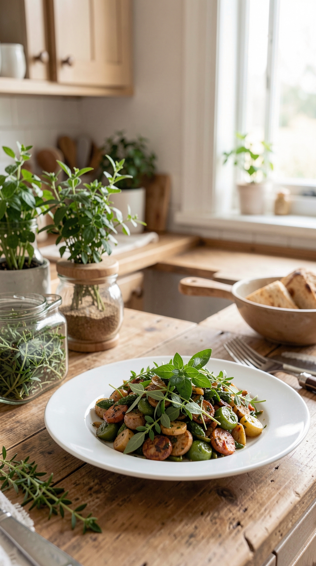 How To Choose Fresh Herbs For Stronger Flavor featured image showing fresh herbs in a real home kitchen