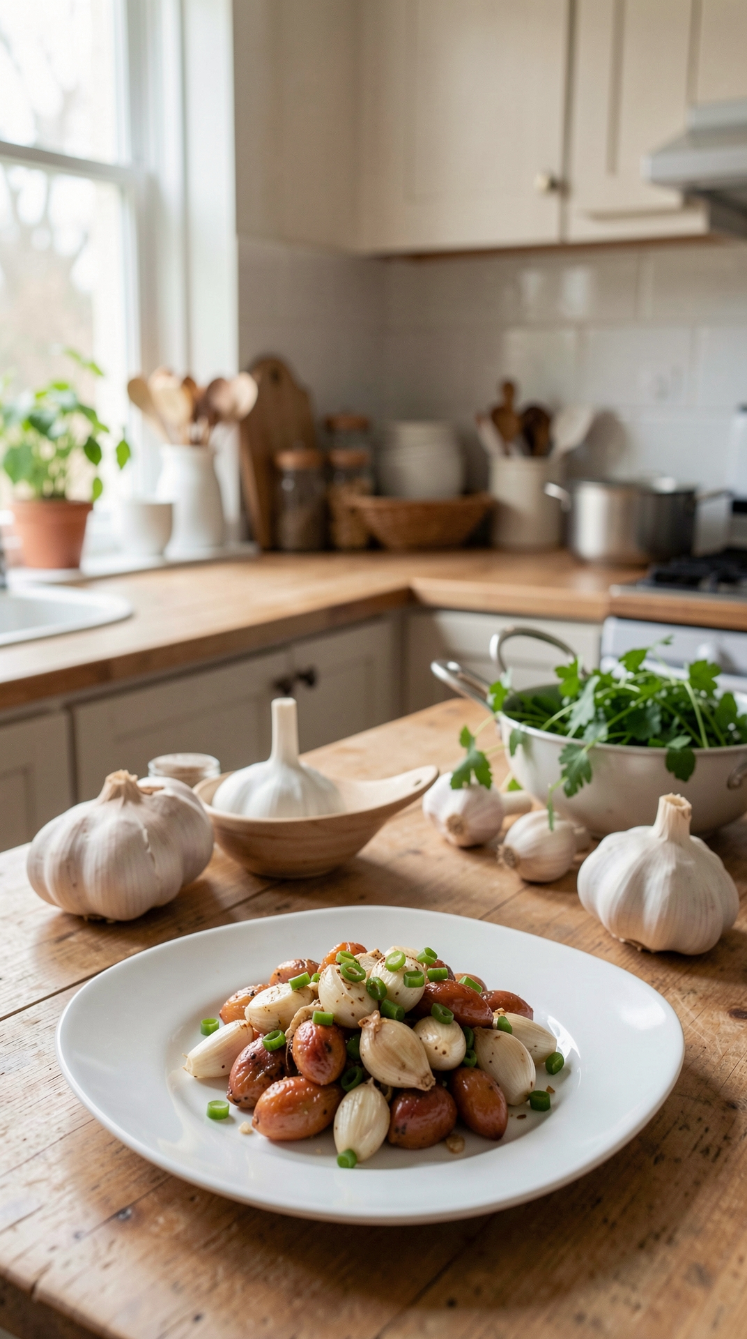 How To Choose Garlic For More Confident Substitutions featured image showing garlic in a real home kitchen