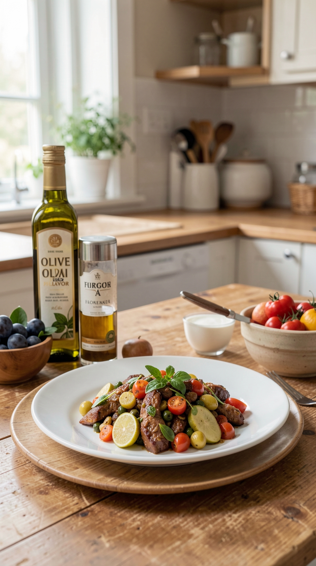 How To Choose Olive Oil For Stronger Flavor featured image showing olive oil in a real home kitchen