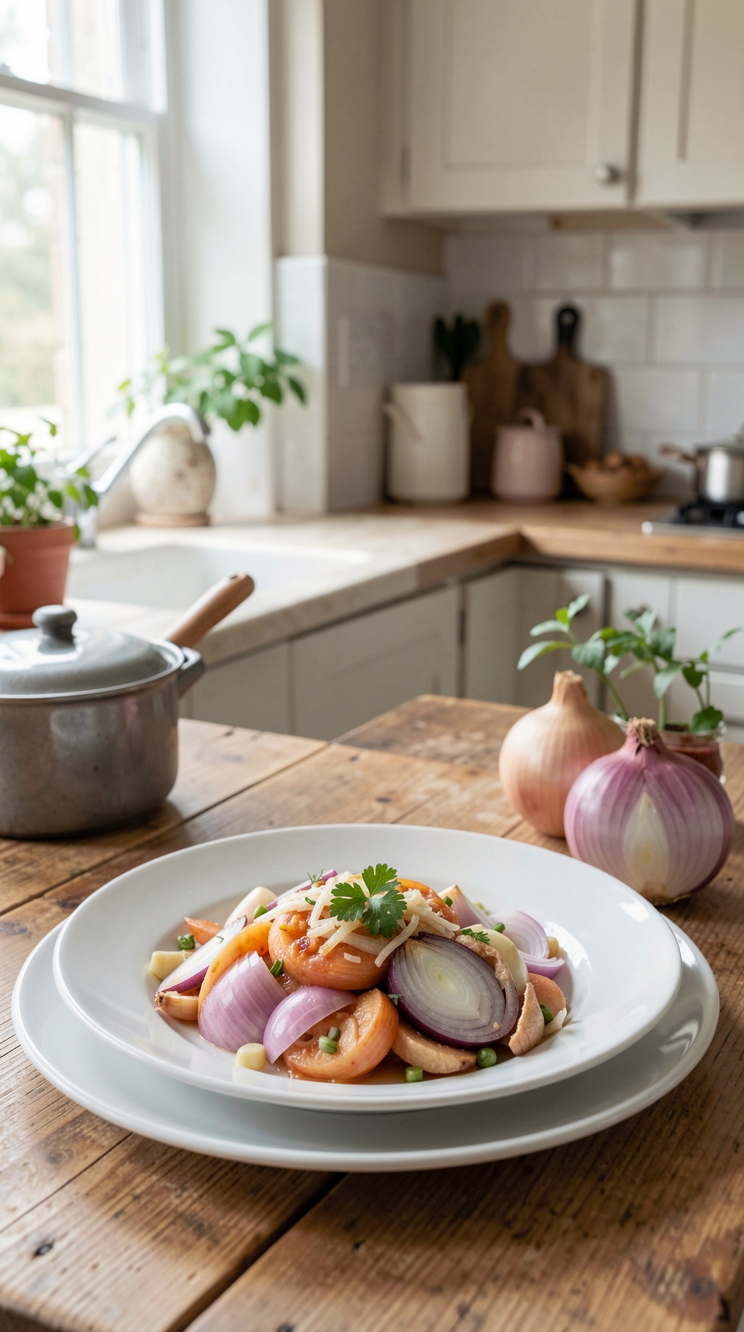 How To Choose Onions For Stronger Flavor featured image showing onions in a real home kitchen