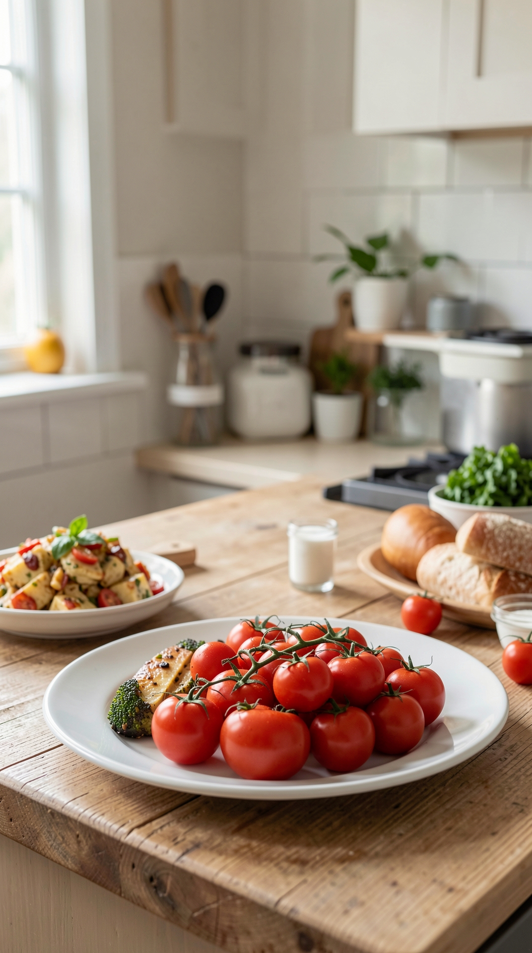 How To Choose Tomatoes For Better Shelf Life featured image showing tomatoes in a real home kitchen
