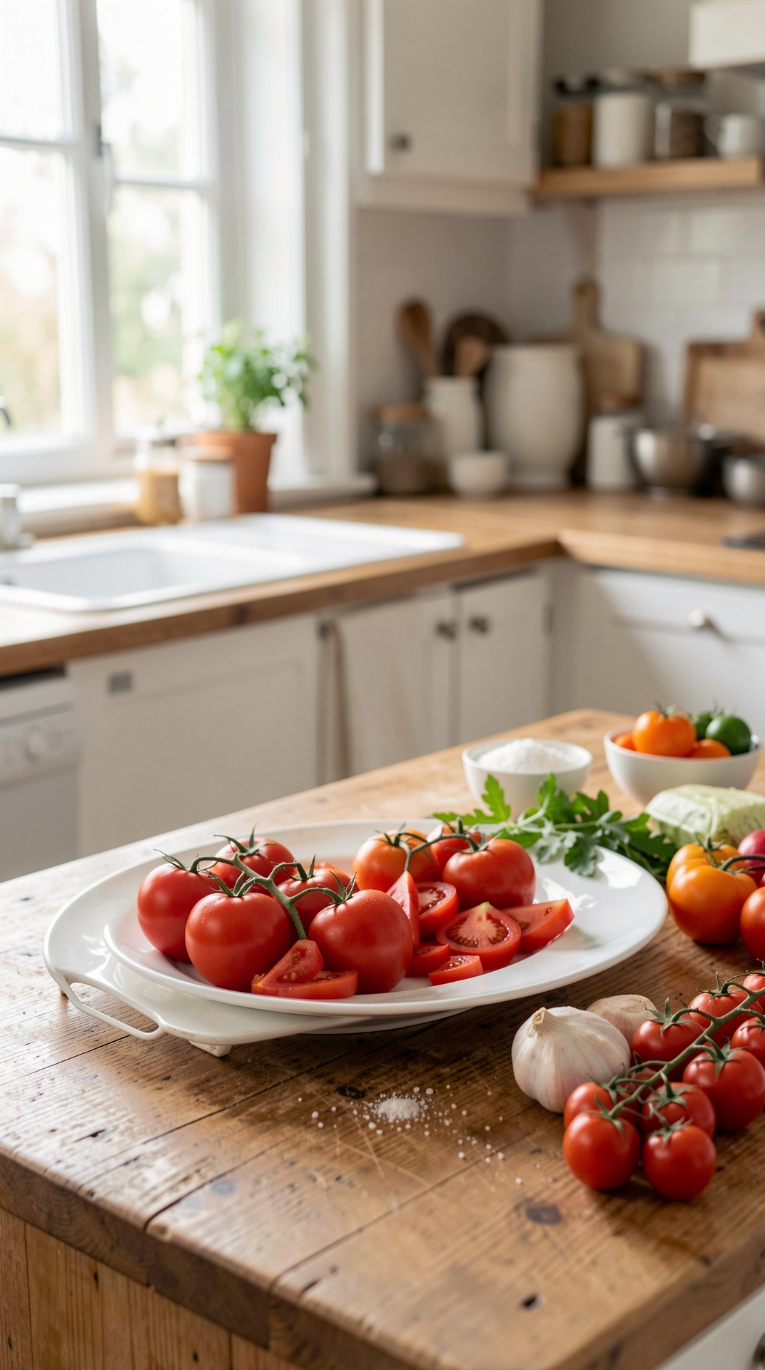How To Choose Tomatoes For Safer Food Handling featured image showing tomatoes in a real home kitchen