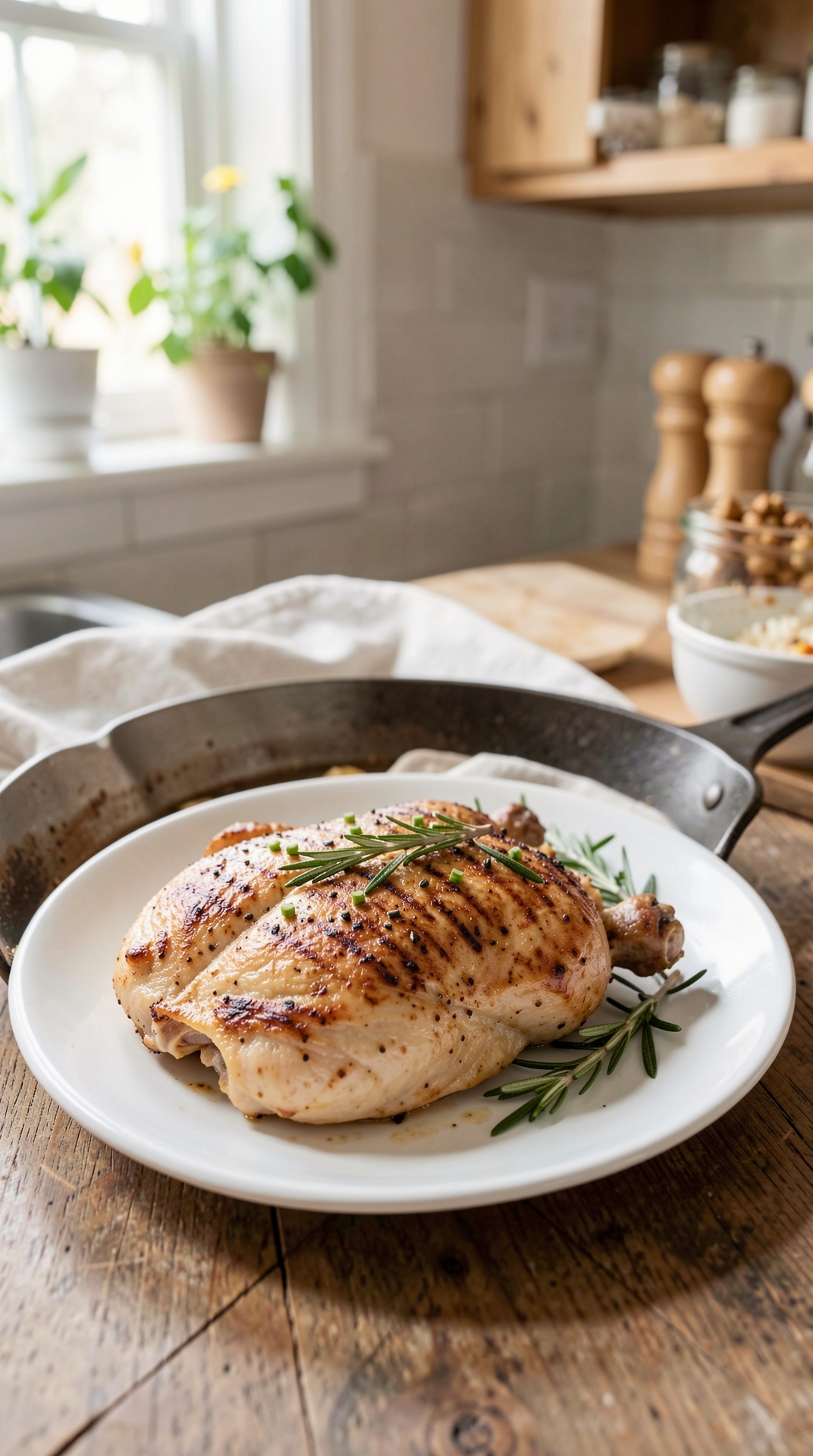 How To Fix Pan-Searing Chicken For Less Guesswork featured image showing pan-searing chicken in a real home kitchen