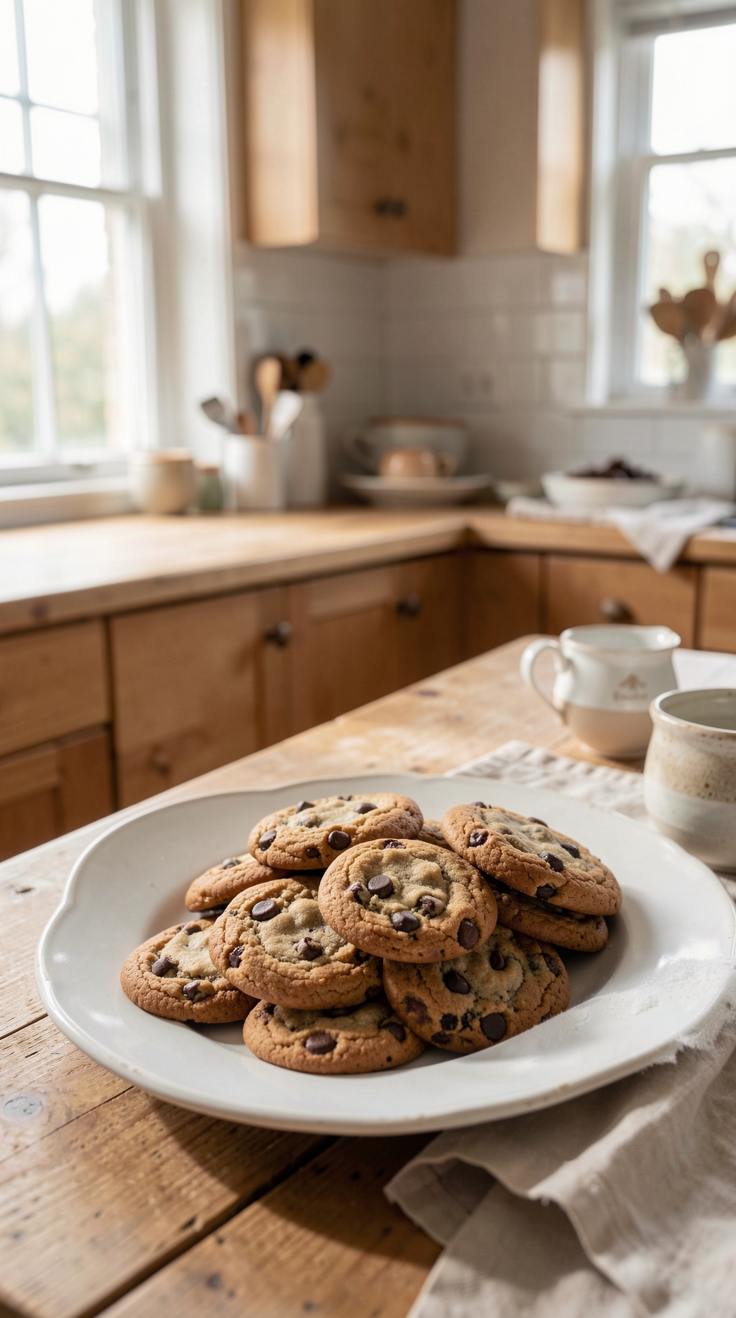 How To Improve Cookies For Even Browning featured image showing cookies in a real home kitchen