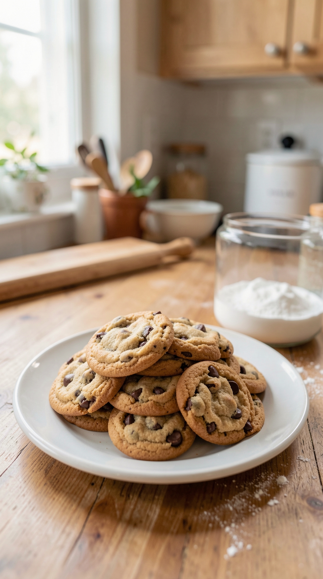 How To Improve Cookies For Even Browning featured image showing cookies in a real home kitchen
