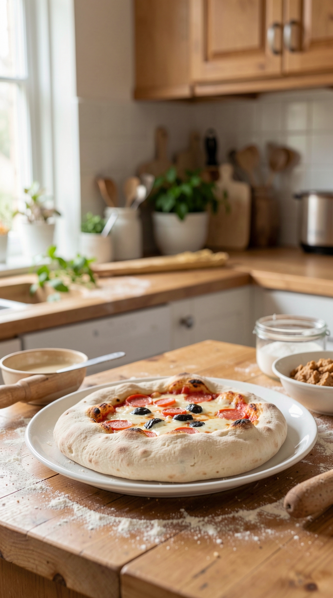 How To Improve Pizza Dough For More Reliable Rise featured image showing pizza dough in a real home kitchen
