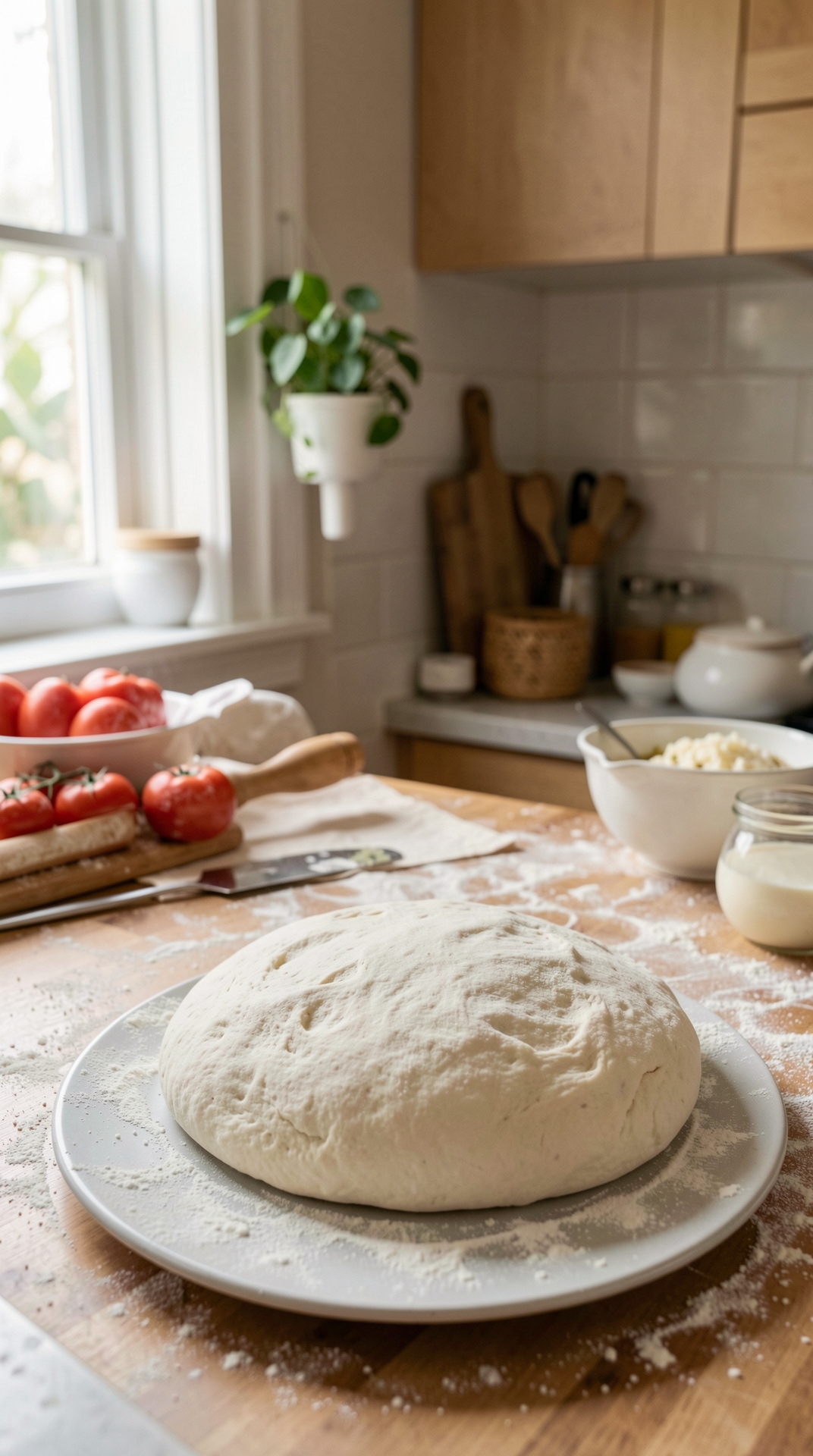 How To Improve Pizza Dough For More Reliable Rise featured image showing pizza dough in a real home kitchen