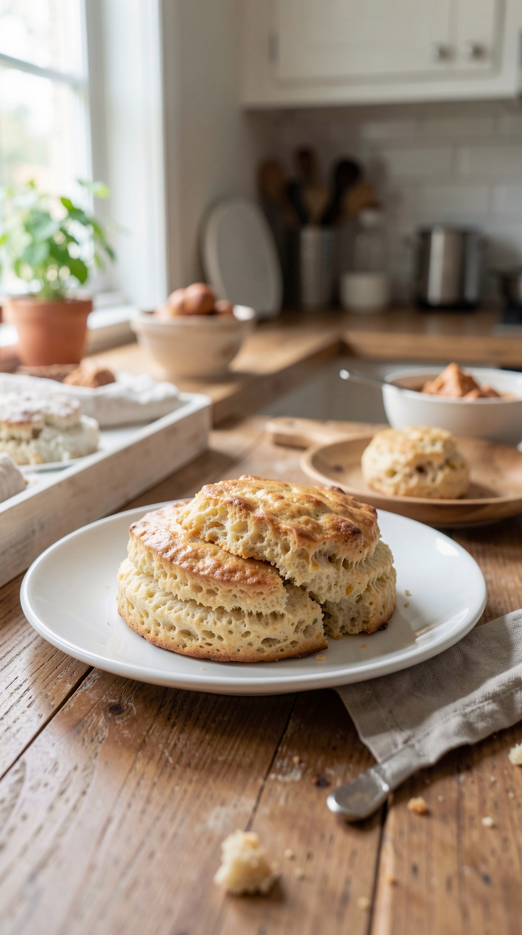 How To Improve Scones For Better Texture featured image showing scones in a real home kitchen