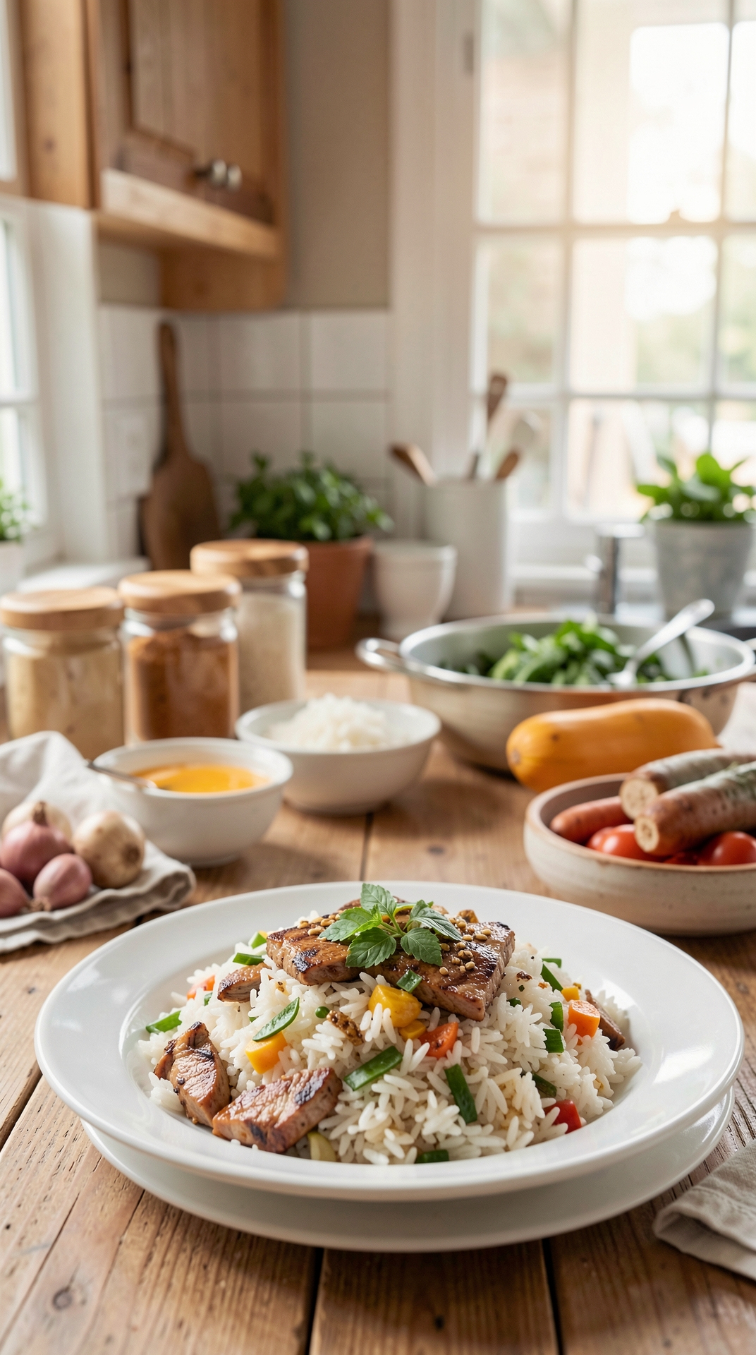 How To Master Cooking Rice For More Flavor Development featured image showing cooking rice in a real home kitchen