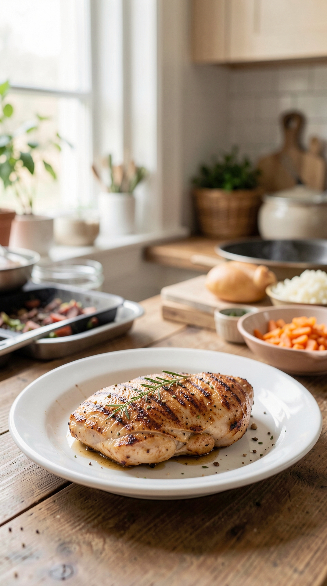 How To Master Pan-Searing Chicken For Better Texture Every Time featured image showing pan-searing chicken in a real home kitchen