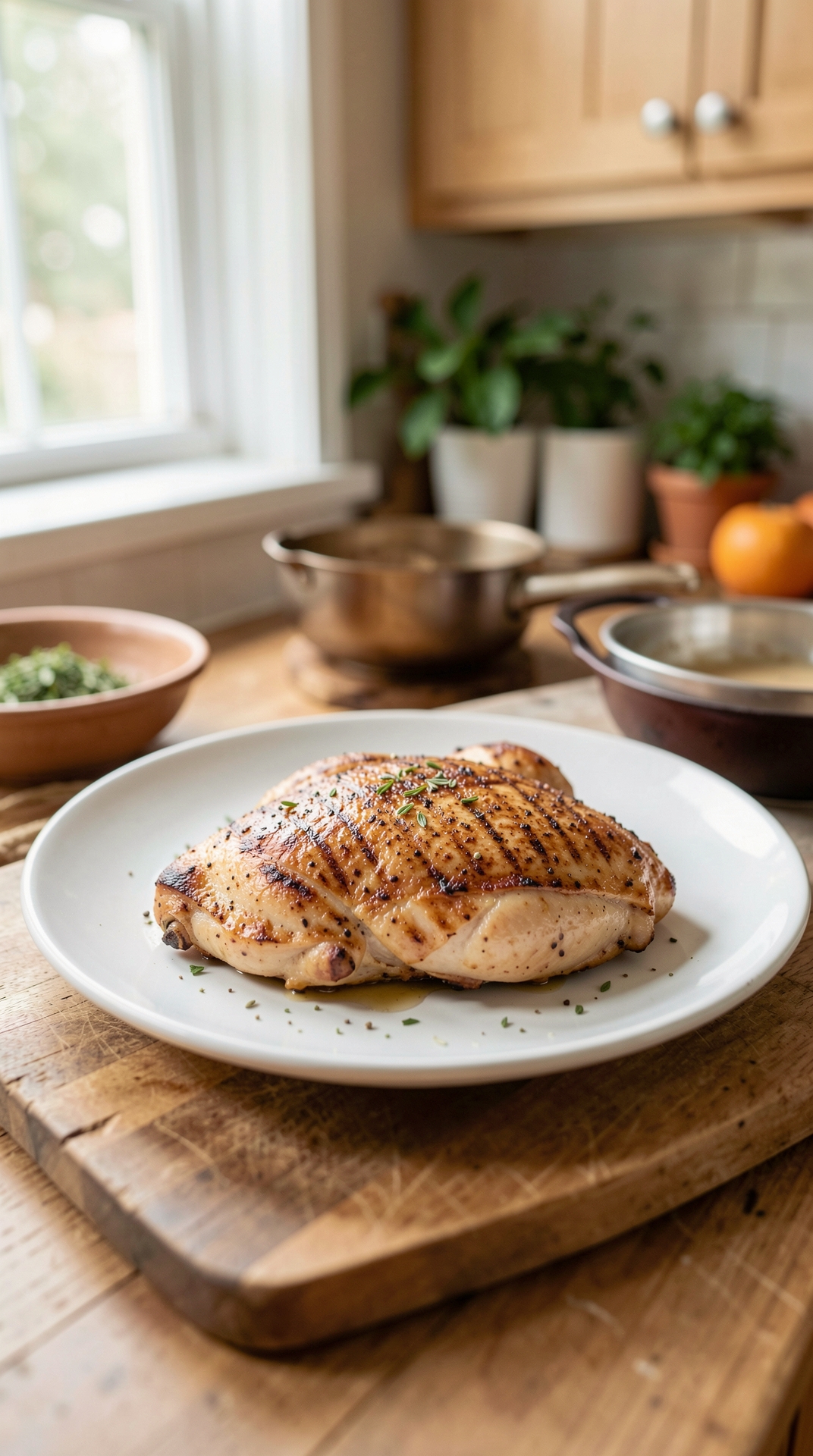 How To Master Pan-Searing Chicken For Consistent Doneness featured image showing pan-searing chicken in a real home kitchen