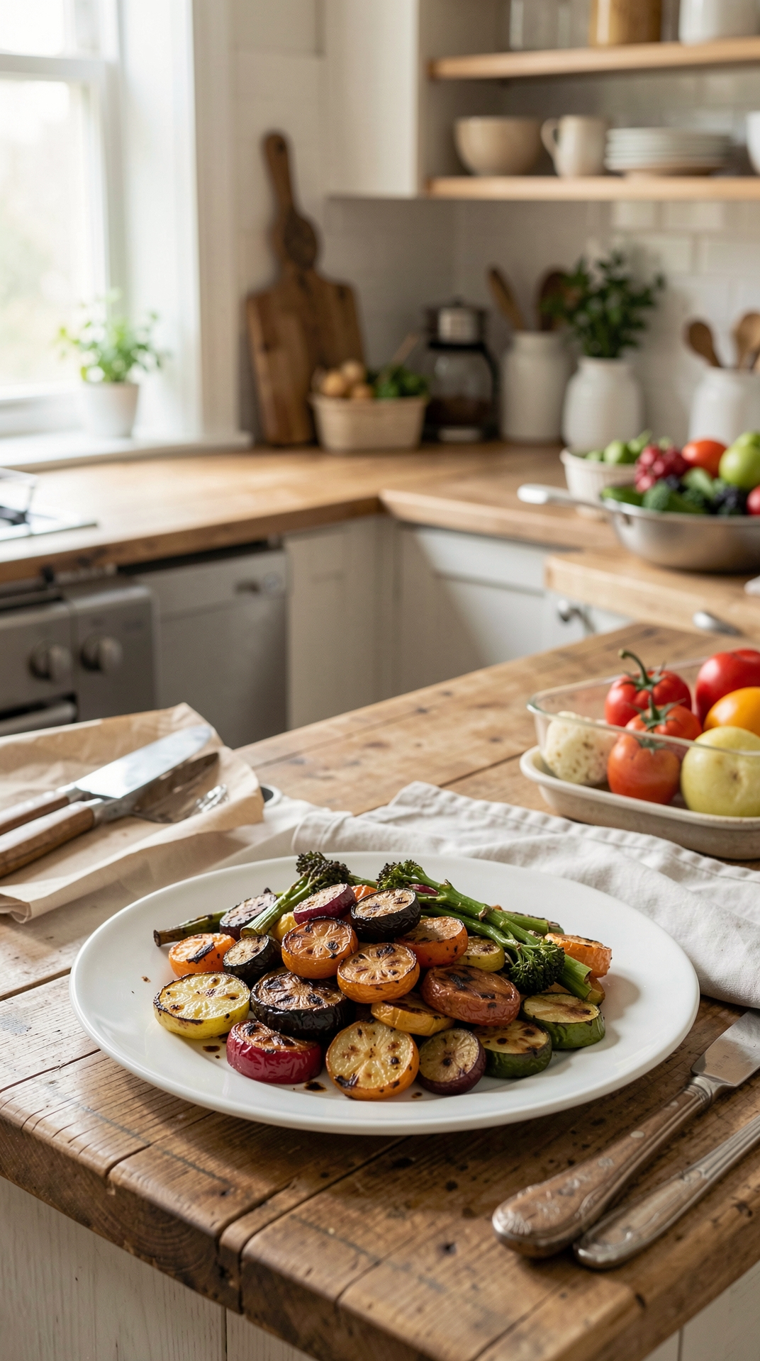 How To Master Roasting Vegetables For Better Browning featured image showing roasting vegetables in a real home kitchen
