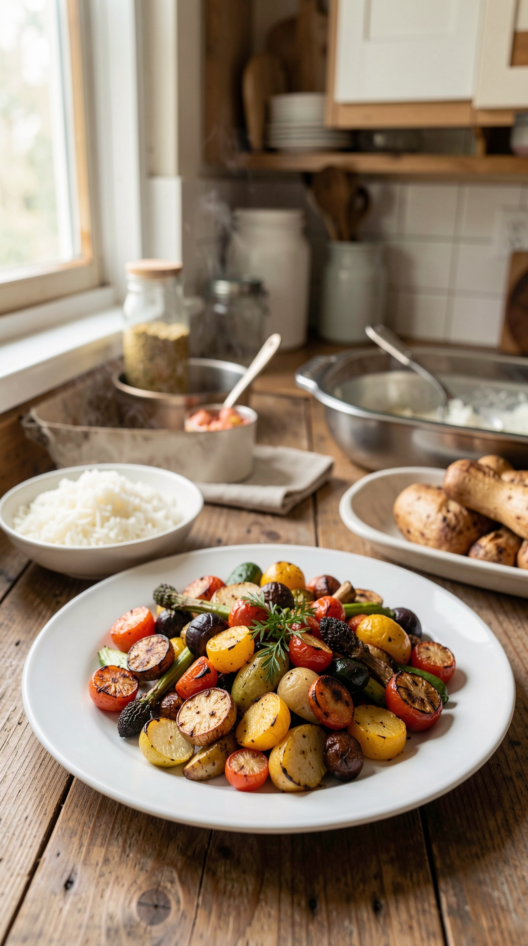 How To Master Roasting Vegetables For Better Browning featured image showing roasting vegetables in a real home kitchen