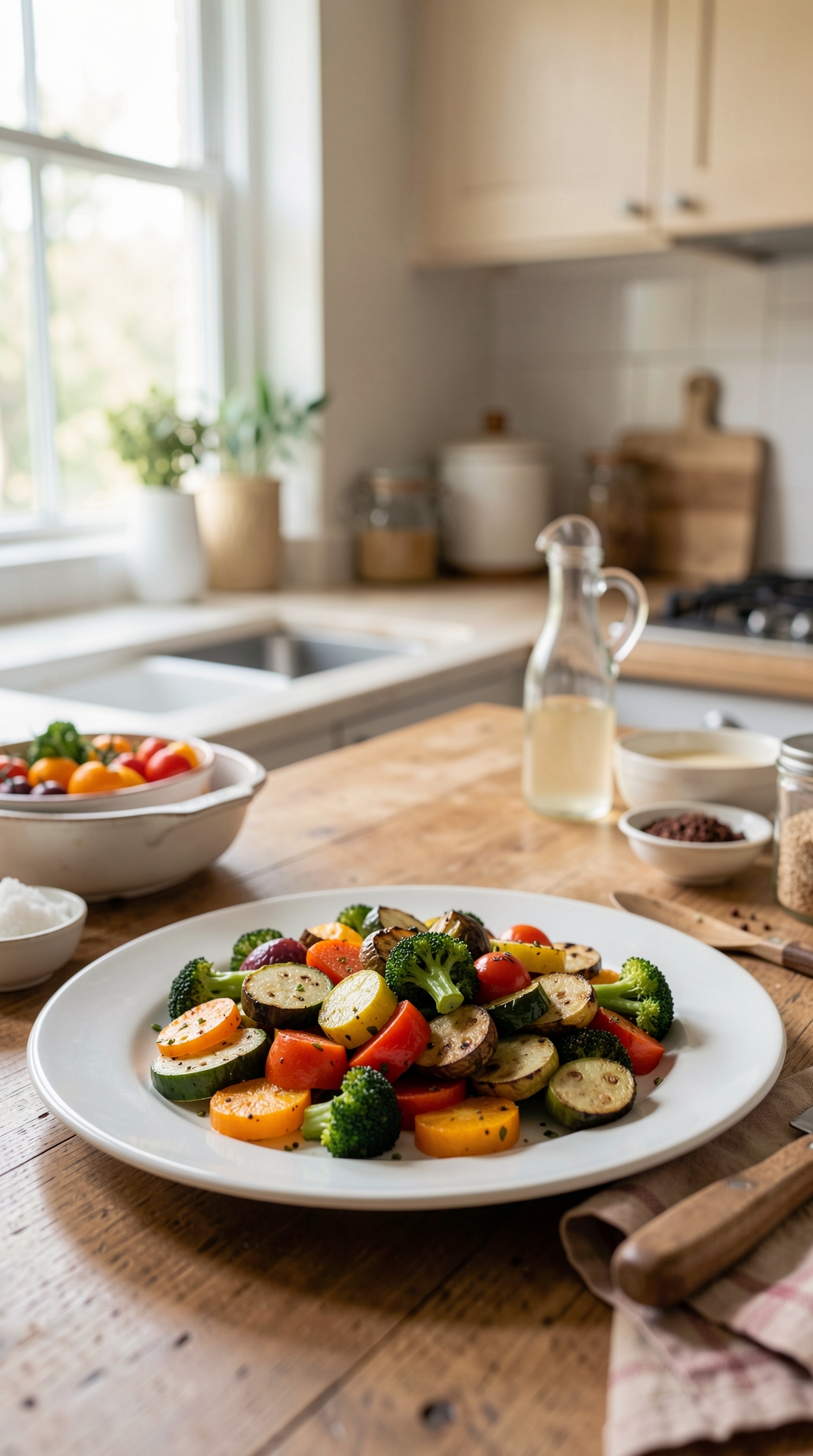 How To Master Roasting Vegetables For More Flavor Development featured image showing roasting vegetables in a real home kitchen