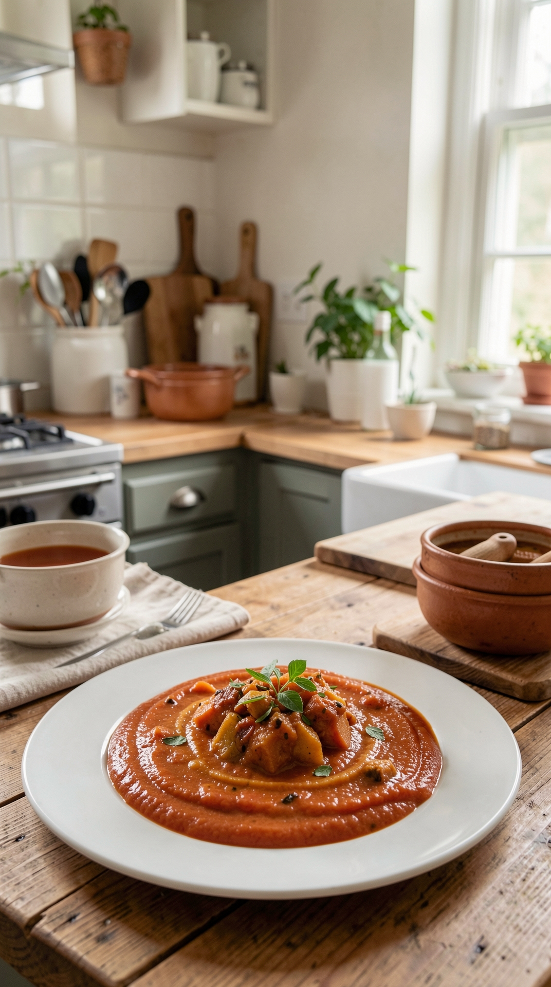 How To Master Simmering Sauces For More Flavor Development featured image showing simmering sauces in a real home kitchen